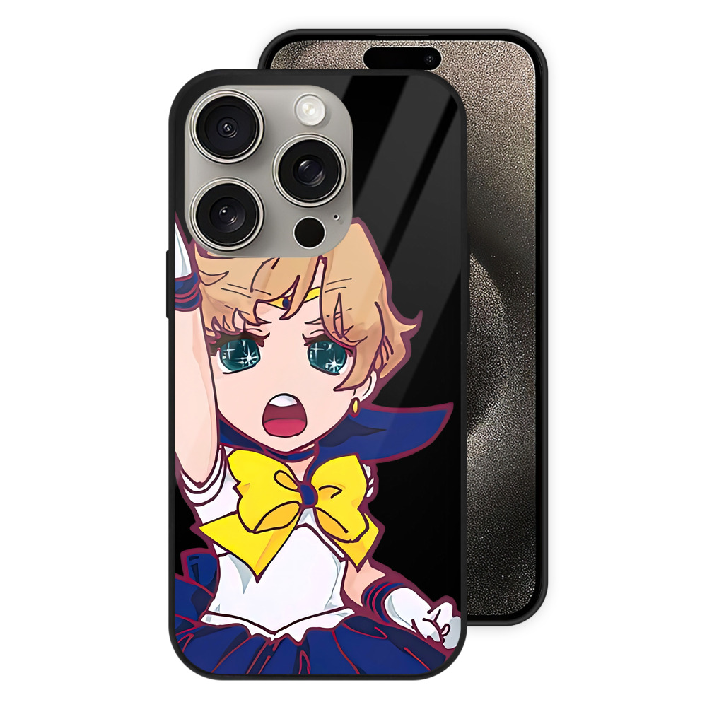 （画像用） 美少女戦士セーラームーン 天王はるか Sailor Moon Tenoh Haruka 【iPhone15Pro対応】スマホケース 耐衝撃＆黄変防止 背面ガラス