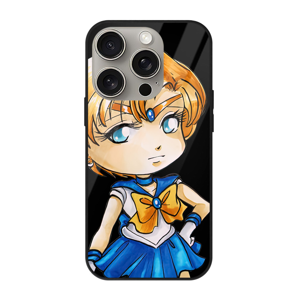 （画像用） 美少女戦士セーラームーン 天王はるか Sailor Moon Tenoh Haruka 【iPhone15Pro対応】スマホケース 耐衝撃＆黄変防止 背面ガラス