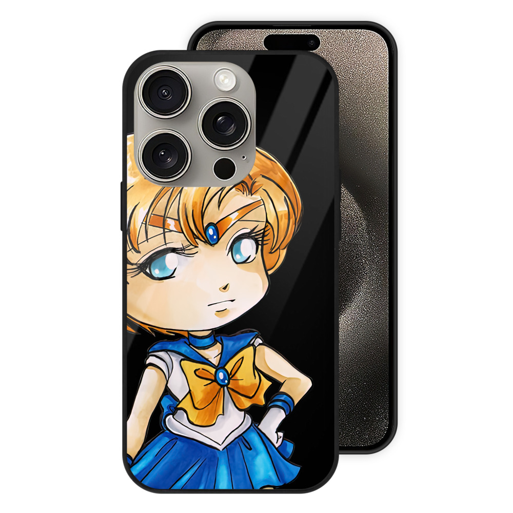 （画像用） 美少女戦士セーラームーン 天王はるか Sailor Moon Tenoh Haruka 【iPhone15Pro対応】スマホケース 耐衝撃＆黄変防止 背面ガラス