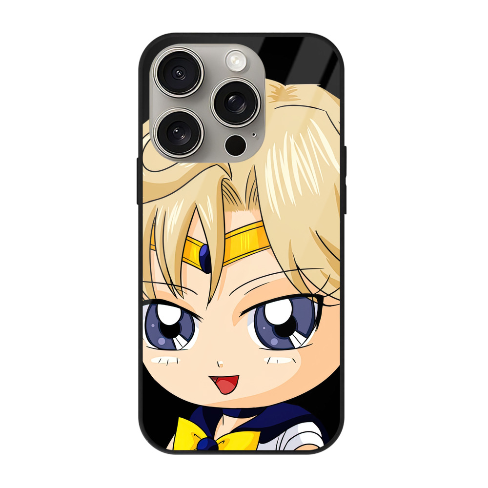 （画像用） 美少女戦士セーラームーン 天王はるか Sailor Moon Tenoh Haruka 【iPhone15Pro対応】スマホケース 耐衝撃＆黄変防止 背面ガラス