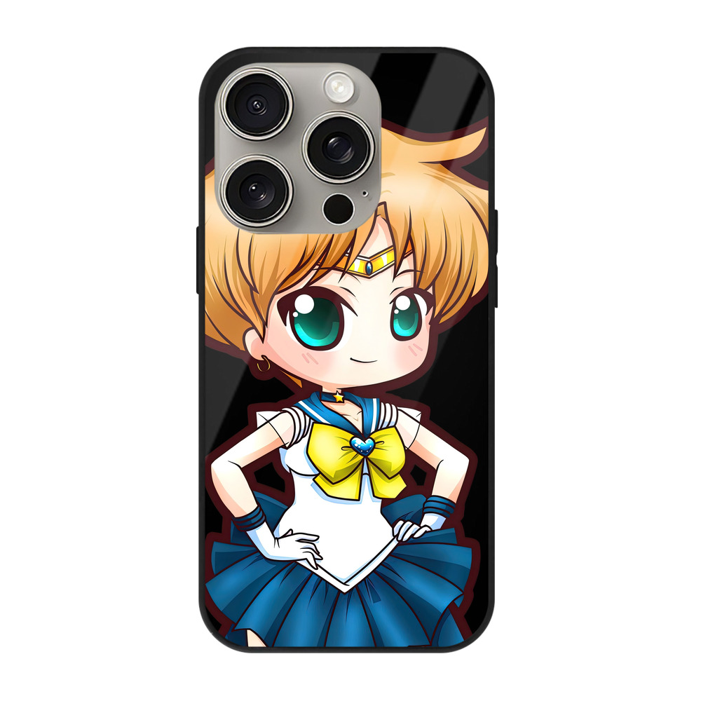 （画像用） 美少女戦士セーラームーン 天王はるか Sailor Moon Tenoh Haruka 【iPhone15Pro対応】スマホケース 耐衝撃＆黄変防止 背面ガラス