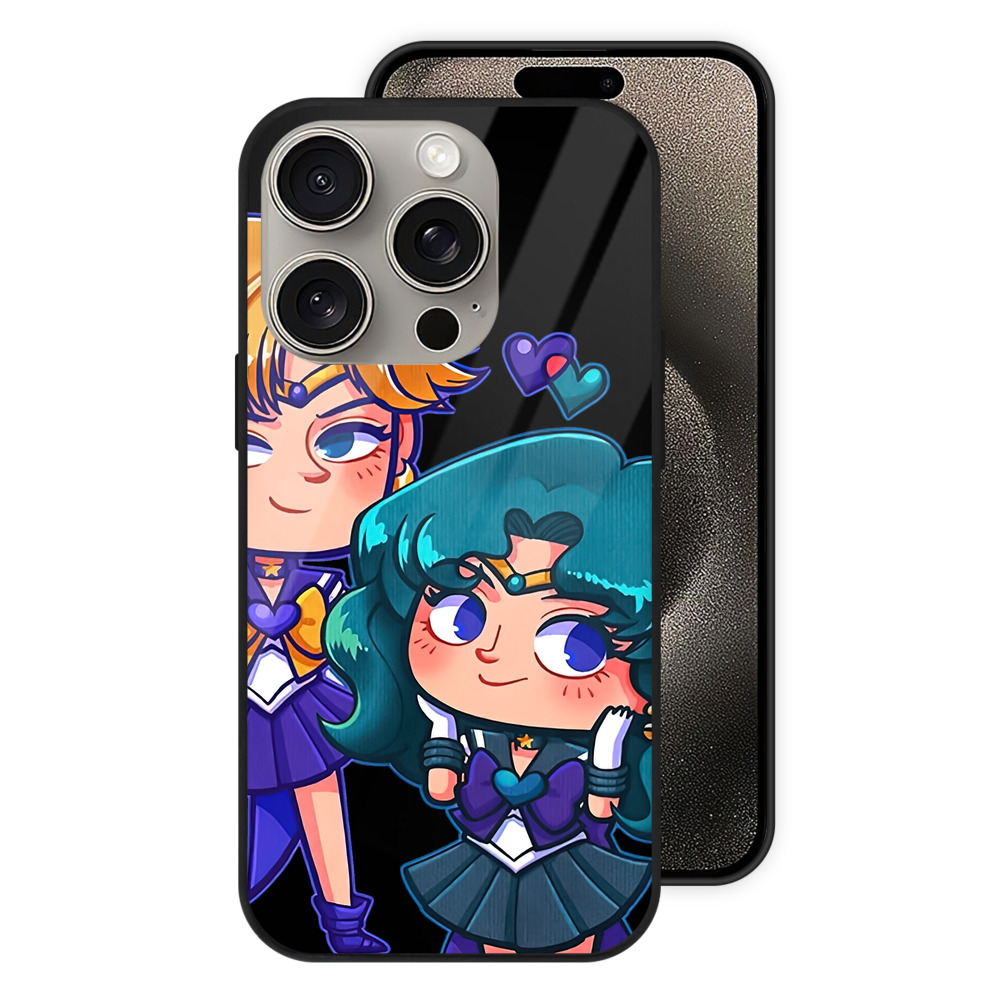 （画像用） 美少女戦士セーラームーン 天王はるか Sailor Moon Tenoh Haruka 【iPhone15Pro対応】スマホケース 耐衝撃＆黄変防止 背面ガラス