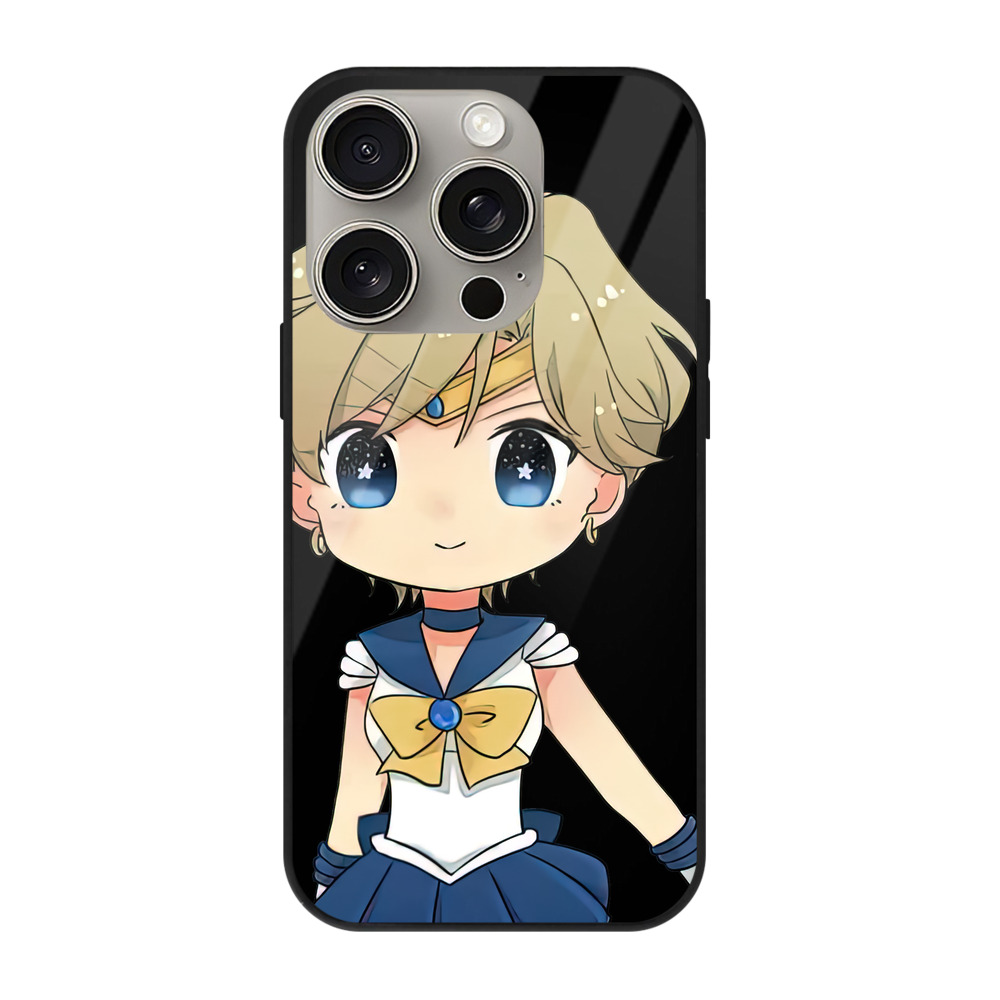 （画像用） 美少女戦士セーラームーン 天王はるか Sailor Moon Tenoh Haruka 【iPhone15Pro対応】スマホケース 耐衝撃＆黄変防止 背面ガラス