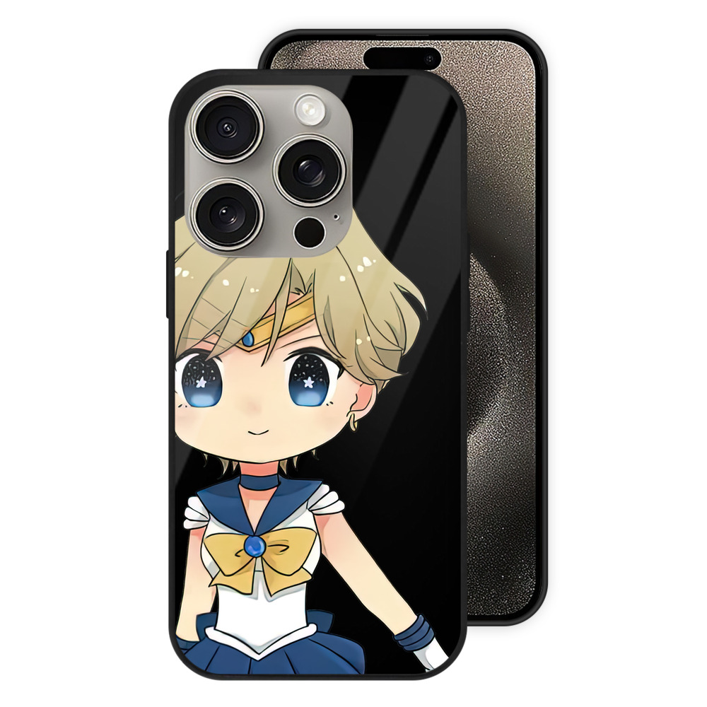 （画像用） 美少女戦士セーラームーン 天王はるか Sailor Moon Tenoh Haruka 【iPhone15Pro対応】スマホケース 耐衝撃＆黄変防止 背面ガラス