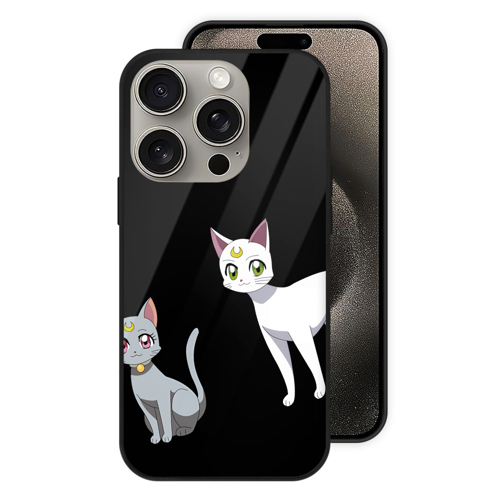 （画像用） 美少女戦士セーラームーン Sailor Moon 【iPhone15Pro対応】スマホケース 耐衝撃＆黄変防止 背面ガラス