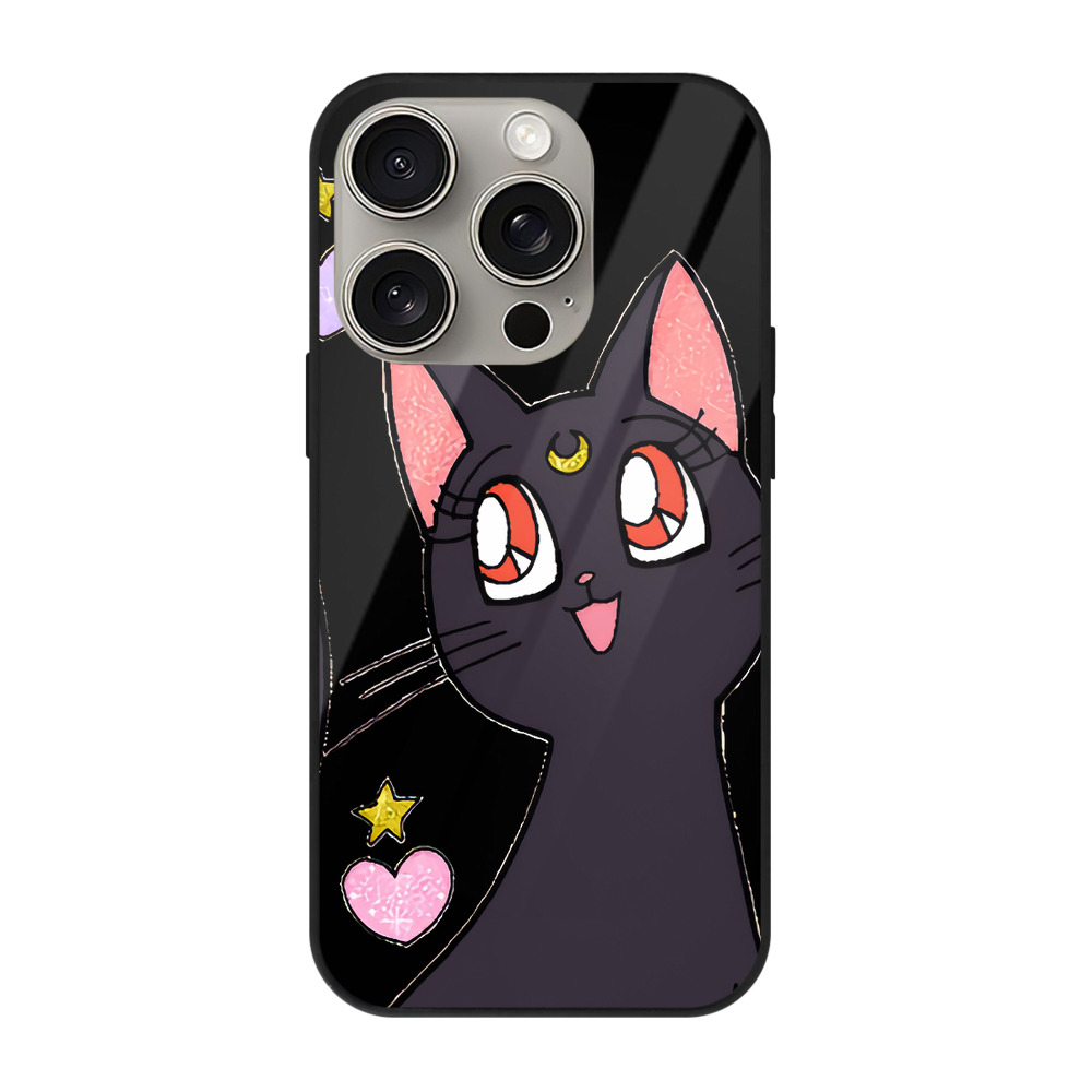 （画像用） 美少女戦士セーラームーン Sailor Moon 【iPhone15Pro対応】スマホケース 耐衝撃＆黄変防止 背面ガラス