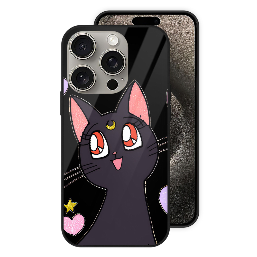 （画像用） 美少女戦士セーラームーン Sailor Moon 【iPhone15Pro対応】スマホケース 耐衝撃＆黄変防止 背面ガラス