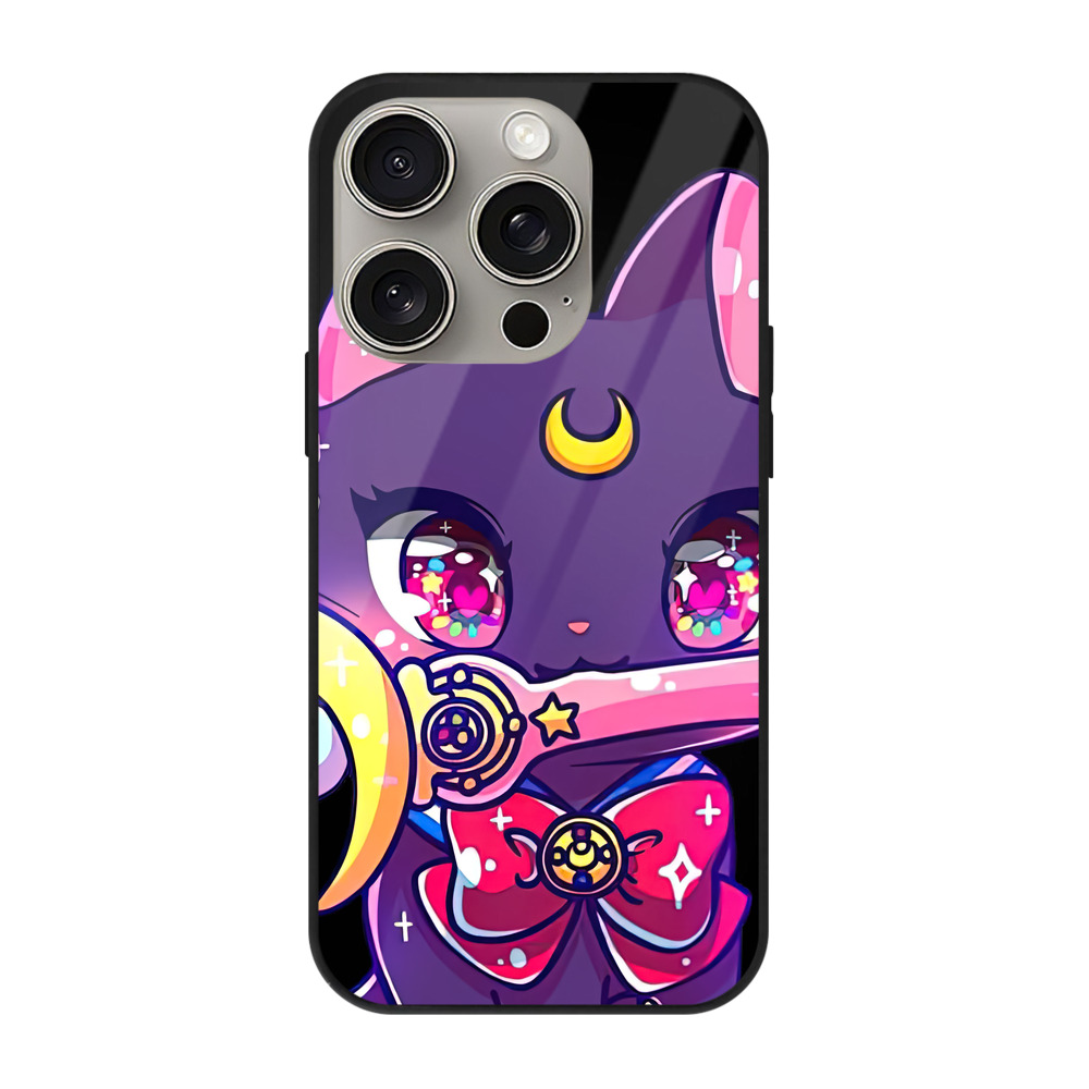 （画像用） 美少女戦士セーラームーン Sailor Moon 【iPhone15Pro対応】スマホケース 耐衝撃＆黄変防止 背面ガラス