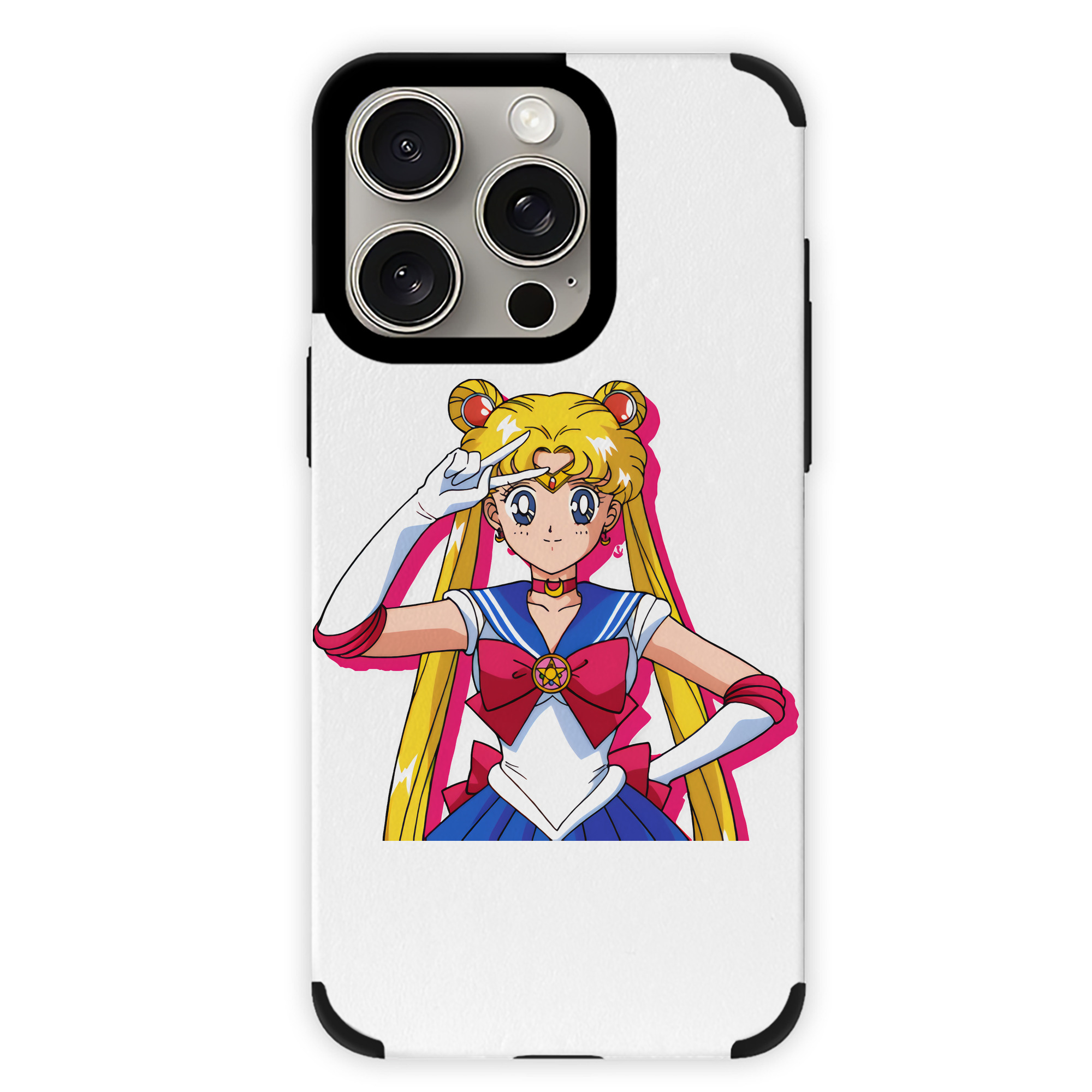 （画像用） 美少女戦士セーラームーン 月野 うさぎ つきの うさぎ Sailor Moon Tsukino Usagi 【iPhone15ProMax対応】 PUレザー スマホケース 耐衝撃＆黄変防止