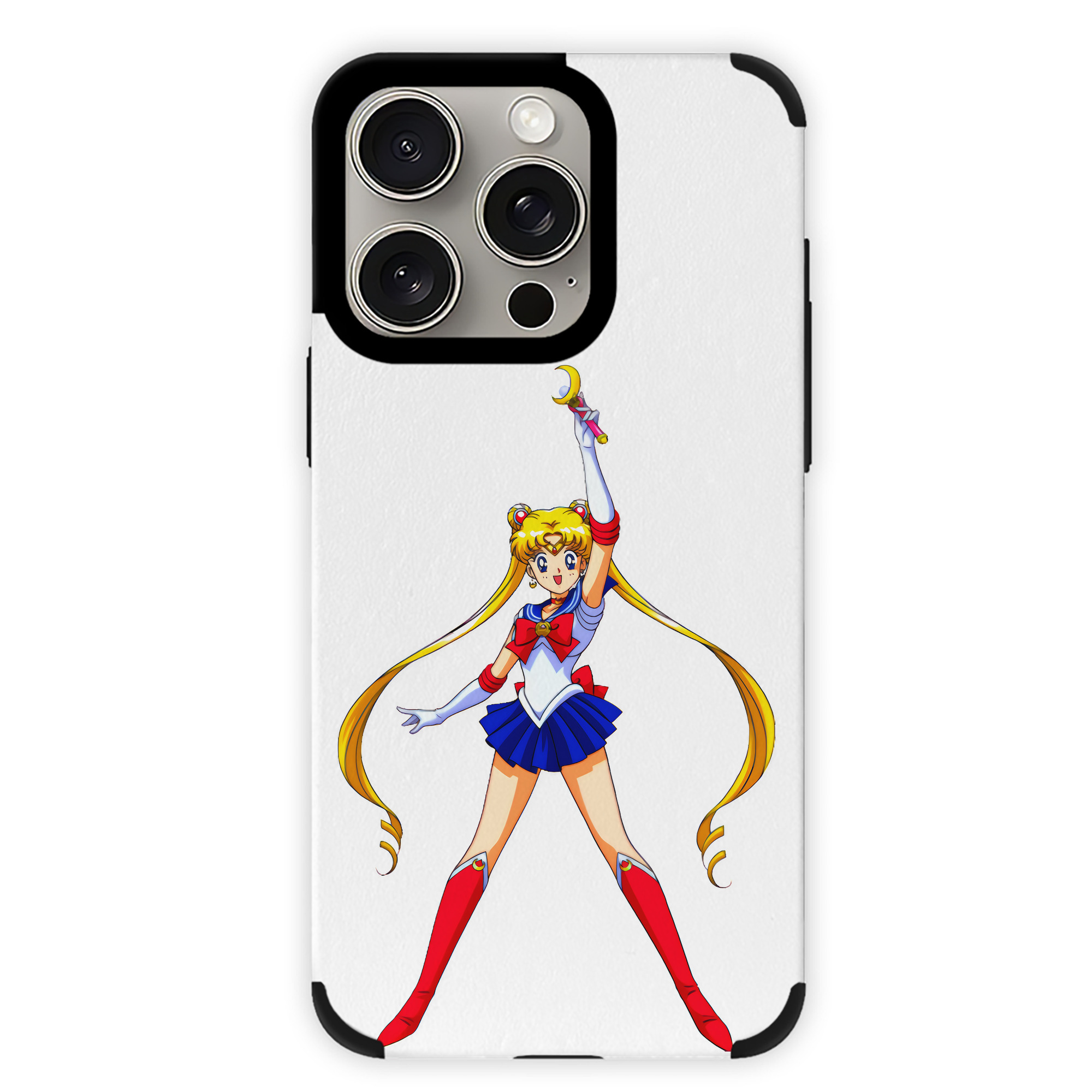 （画像用） 美少女戦士セーラームーン 月野 うさぎ つきの うさぎ Sailor Moon Tsukino Usagi 【iPhone15ProMax対応】 PUレザー スマホケース 耐衝撃＆黄変防止