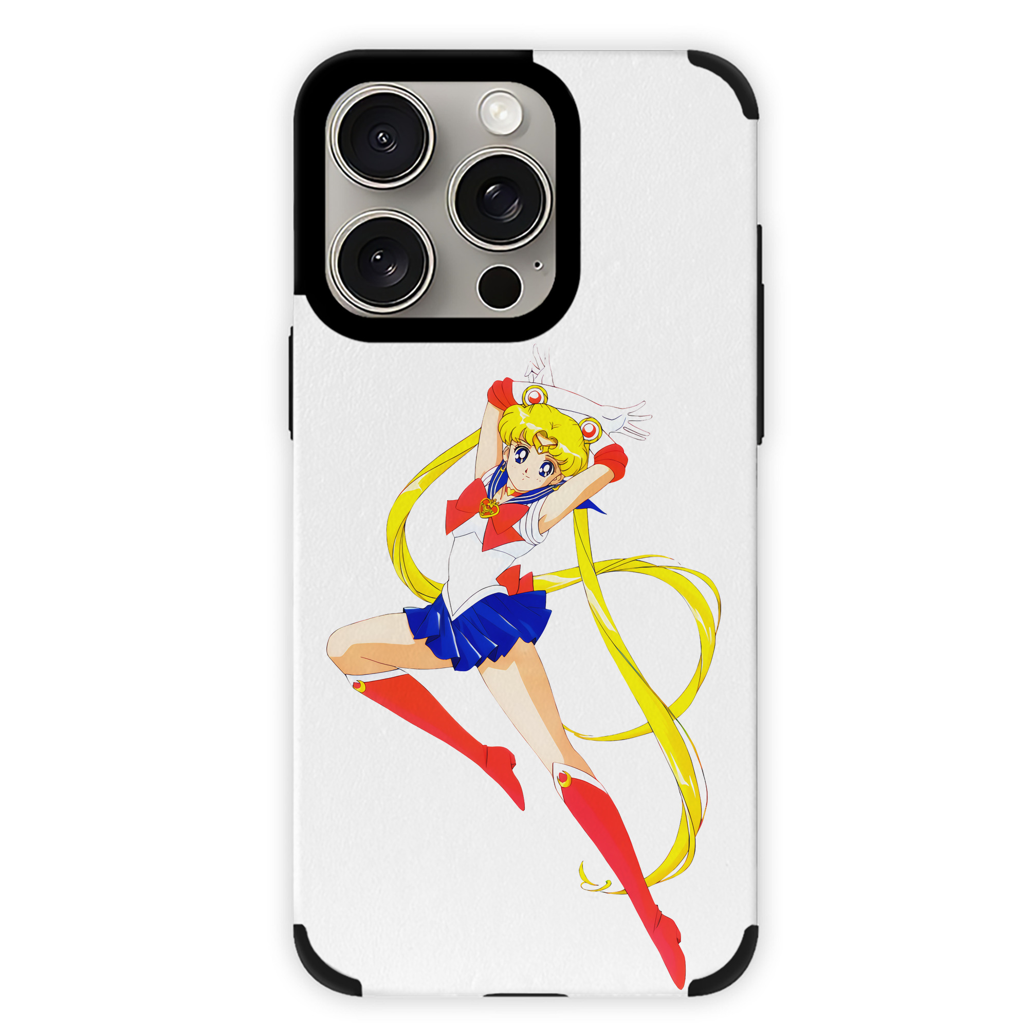 （画像用） 美少女戦士セーラームーン 月野 うさぎ つきの うさぎ Sailor Moon Tsukino Usagi 【iPhone15ProMax対応】 PUレザー スマホケース 耐衝撃＆黄変防止