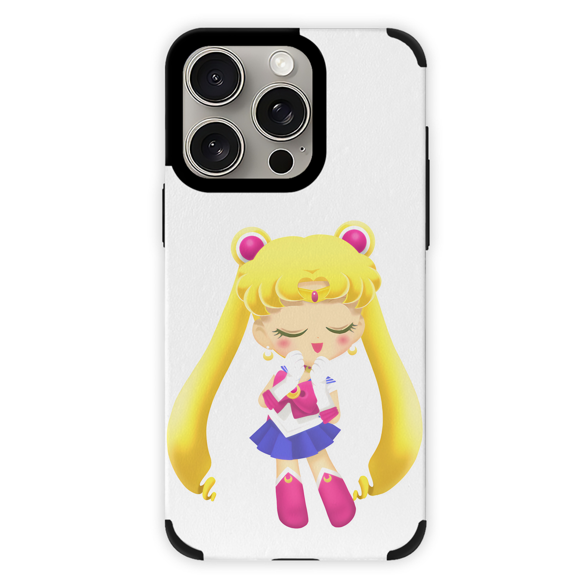 （画像用） 美少女戦士セーラームーン 月野 うさぎ つきの うさぎ Sailor Moon Tsukino Usagi 【iPhone15ProMax対応】 PUレザー スマホケース 耐衝撃＆黄変防止