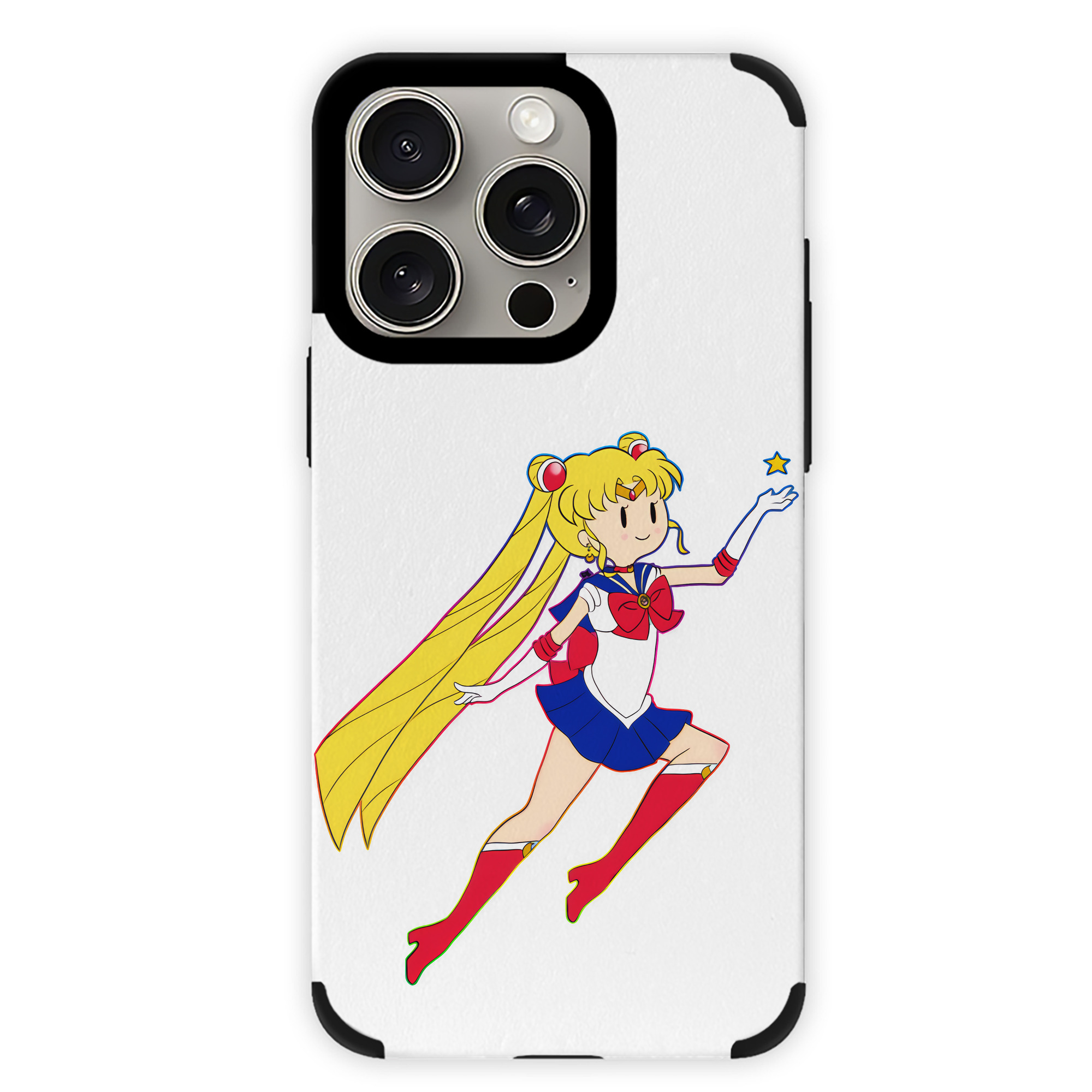 （画像用） 美少女戦士セーラームーン 月野 うさぎ つきの うさぎ Sailor Moon Tsukino Usagi 【iPhone15ProMax対応】 PUレザー スマホケース 耐衝撃＆黄変防止