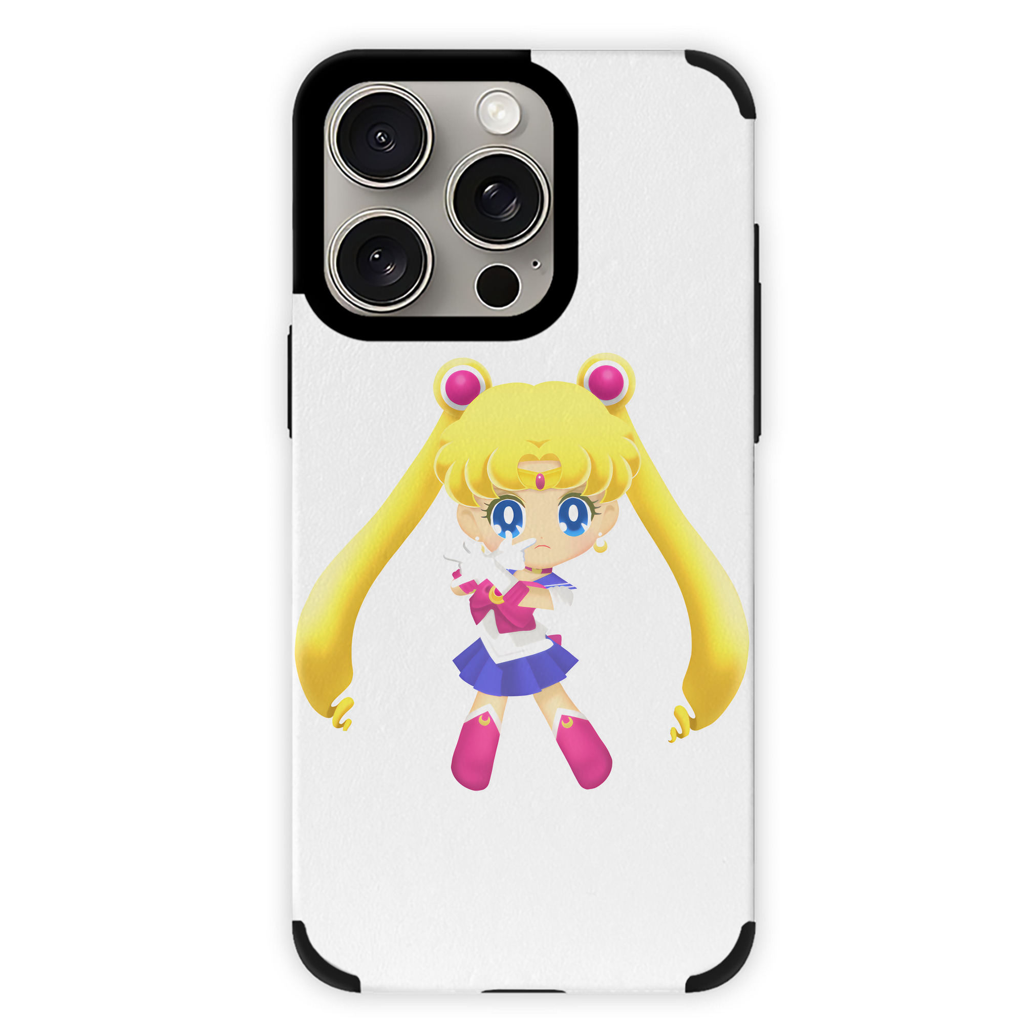 （画像用） 美少女戦士セーラームーン 月野 うさぎ つきの うさぎ Sailor Moon Tsukino Usagi 【iPhone15ProMax対応】 PUレザー スマホケース 耐衝撃＆黄変防止