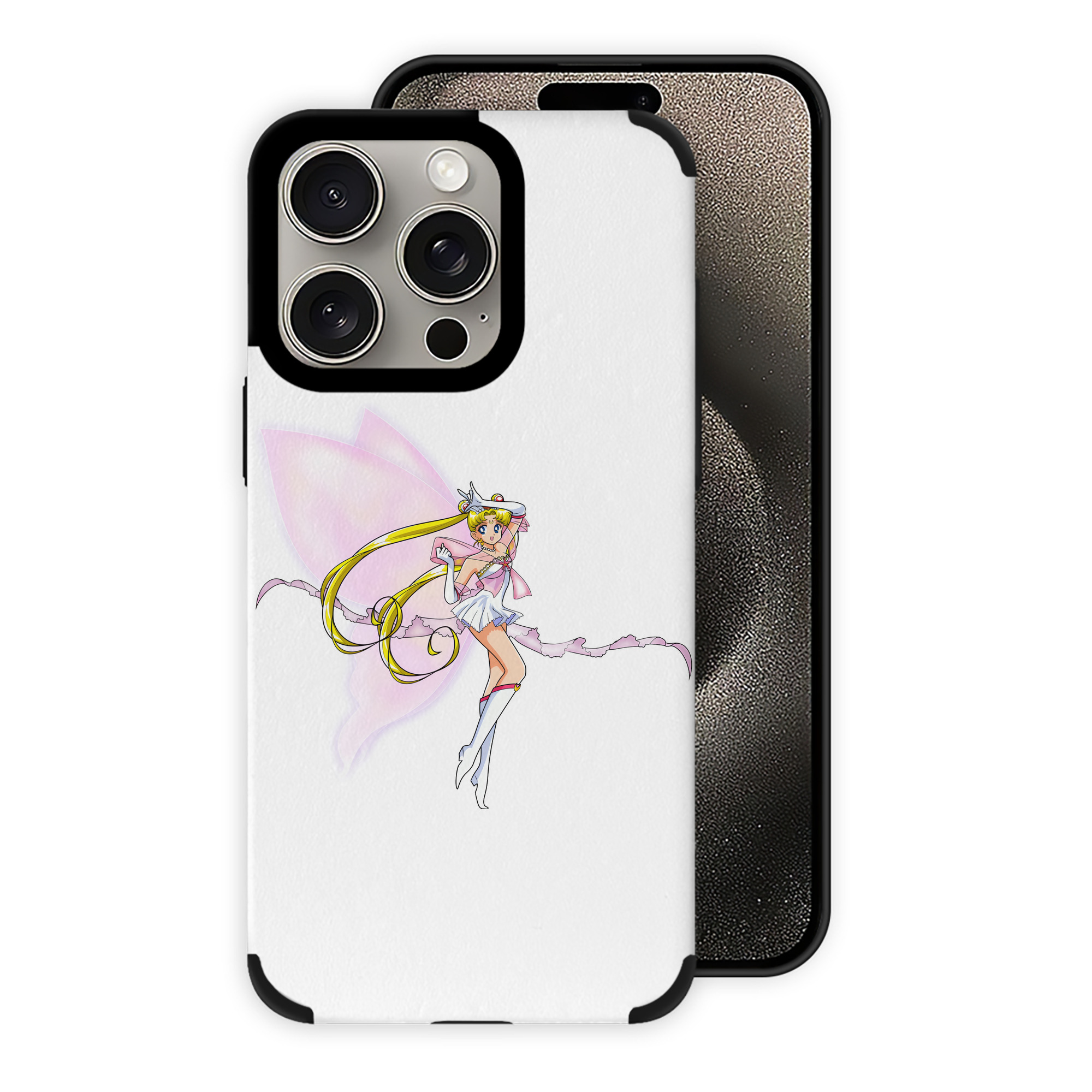 （画像用） 美少女戦士セーラームーン 月野 うさぎ つきの うさぎ Sailor Moon Tsukino Usagi 【iPhone15ProMax対応】 PUレザー スマホケース 耐衝撃＆黄変防止