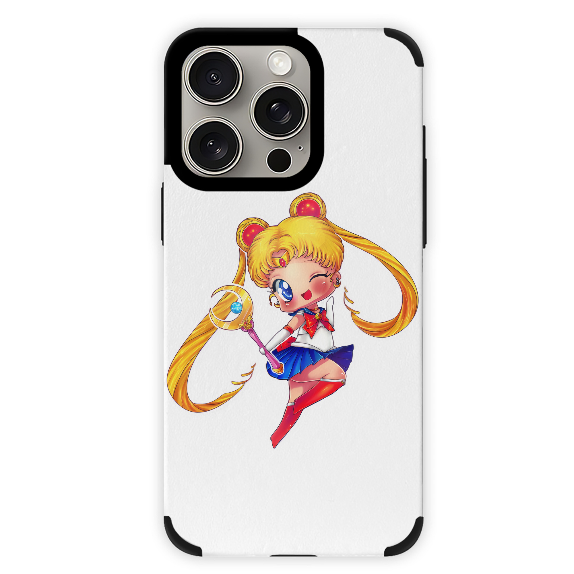 （画像用） 美少女戦士セーラームーン 月野 うさぎ つきの うさぎ Sailor Moon Tsukino Usagi 【iPhone15ProMax対応】 PUレザー スマホケース 耐衝撃＆黄変防止