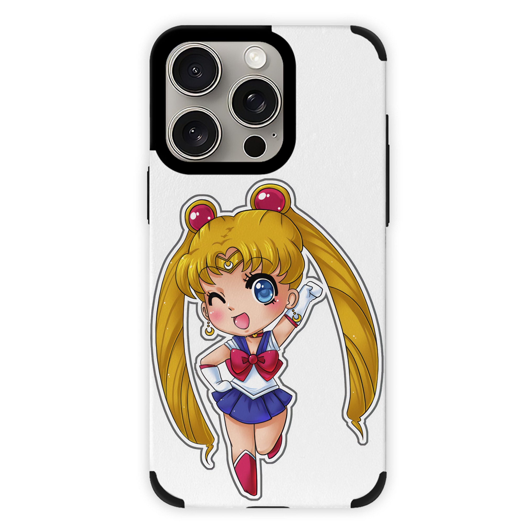 （画像用） 美少女戦士セーラームーン 月野 うさぎ つきの うさぎ Sailor Moon Tsukino Usagi 【iPhone15ProMax対応】 PUレザー スマホケース 耐衝撃＆黄変防止