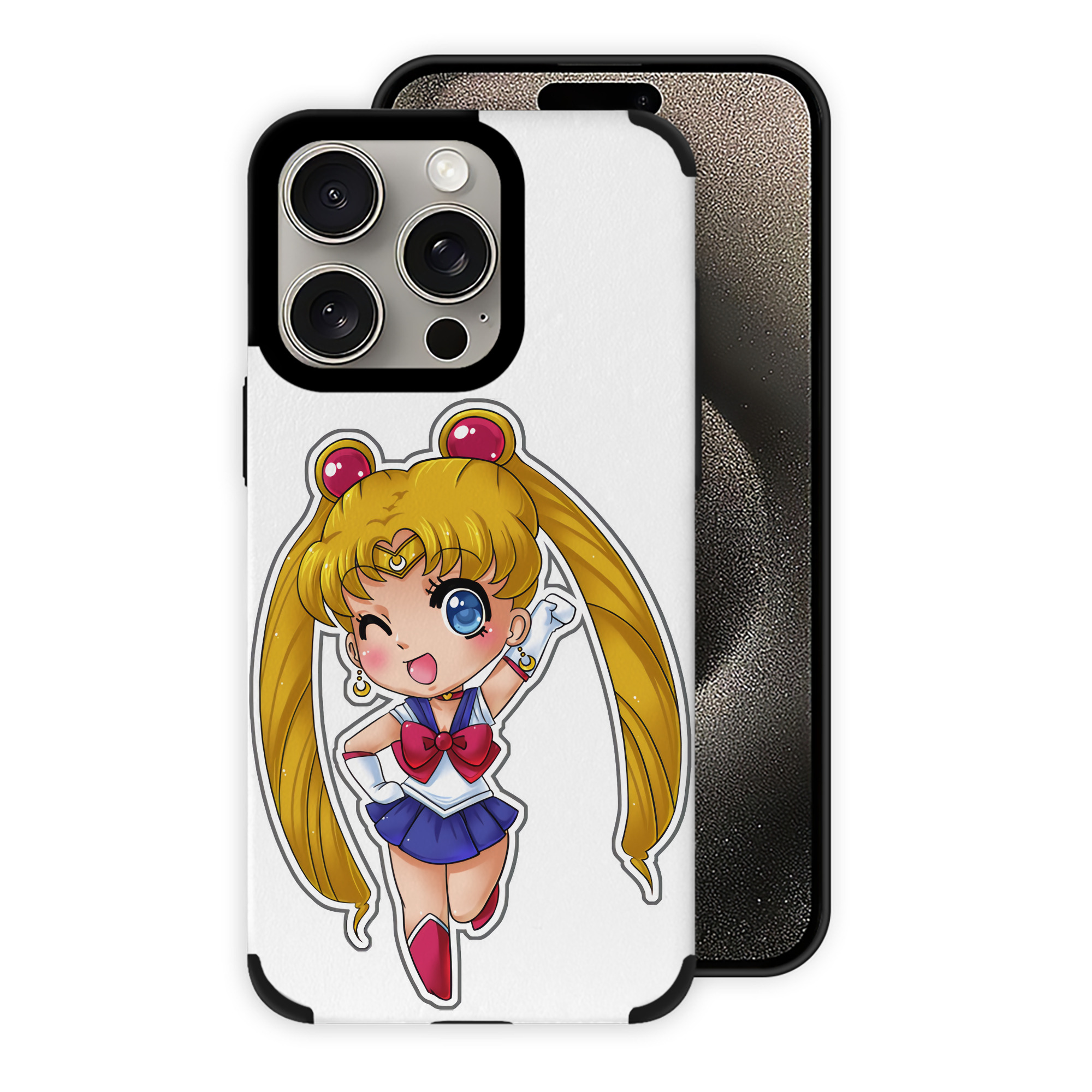 （画像用） 美少女戦士セーラームーン 月野 うさぎ つきの うさぎ Sailor Moon Tsukino Usagi 【iPhone15ProMax対応】 PUレザー スマホケース 耐衝撃＆黄変防止