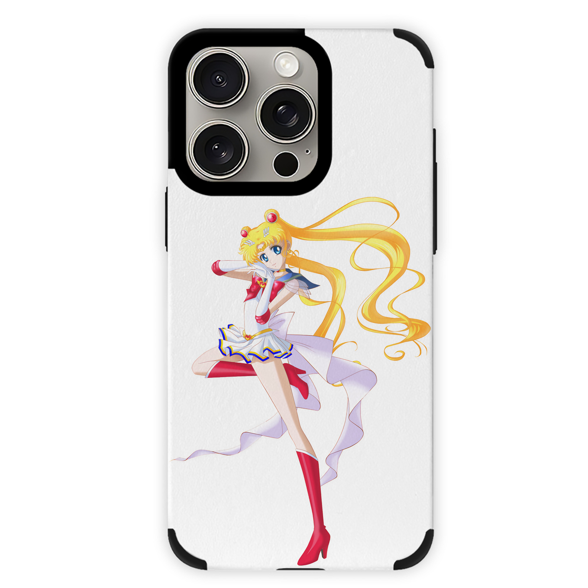 （画像用） 美少女戦士セーラームーン 月野 うさぎ つきの うさぎ Sailor Moon Tsukino Usagi 【iPhone15ProMax対応】 PUレザー スマホケース 耐衝撃＆黄変防止