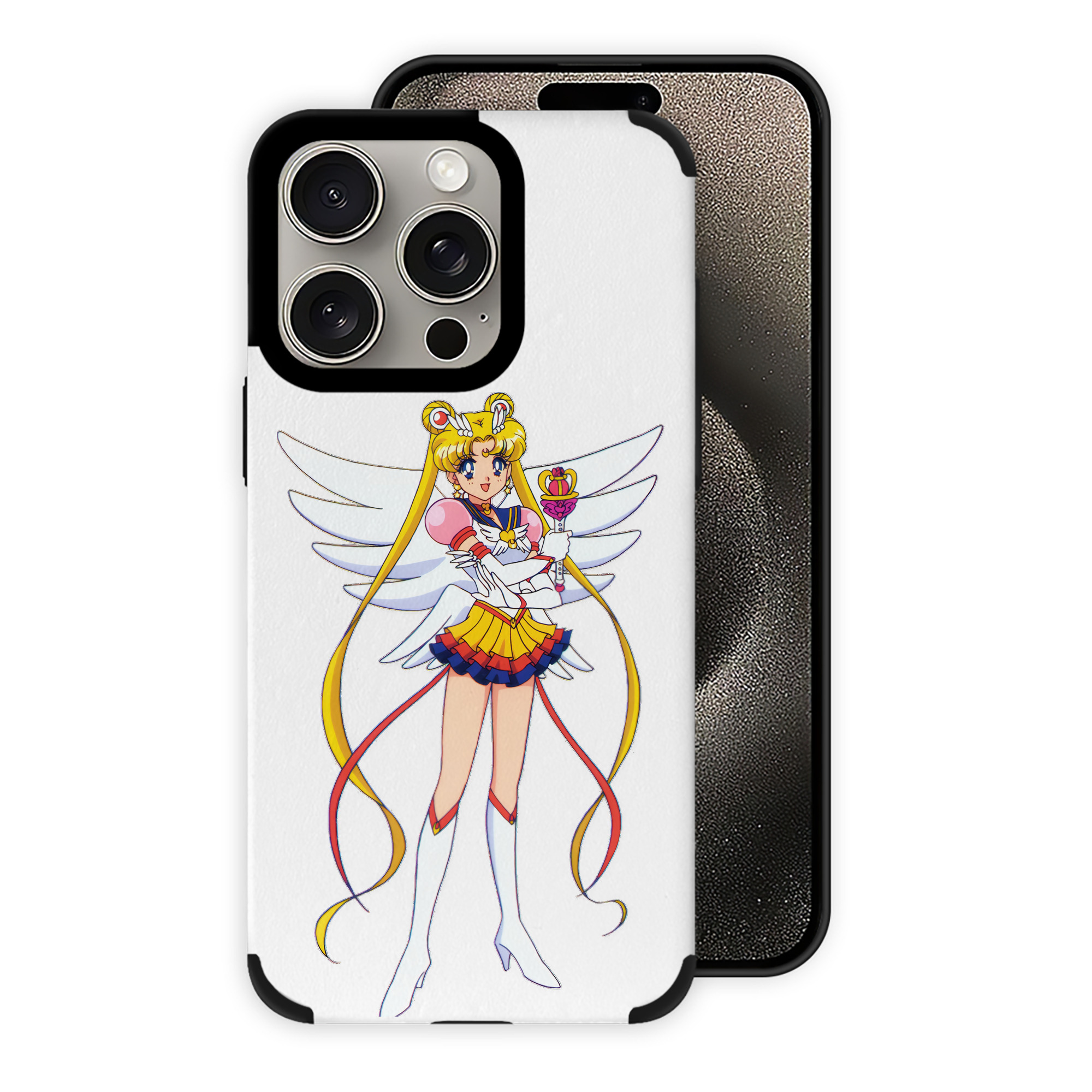 （画像用） 美少女戦士セーラームーン 月野 うさぎ つきの うさぎ Sailor Moon Tsukino Usagi 【iPhone15ProMax対応】 PUレザー スマホケース 耐衝撃＆黄変防止