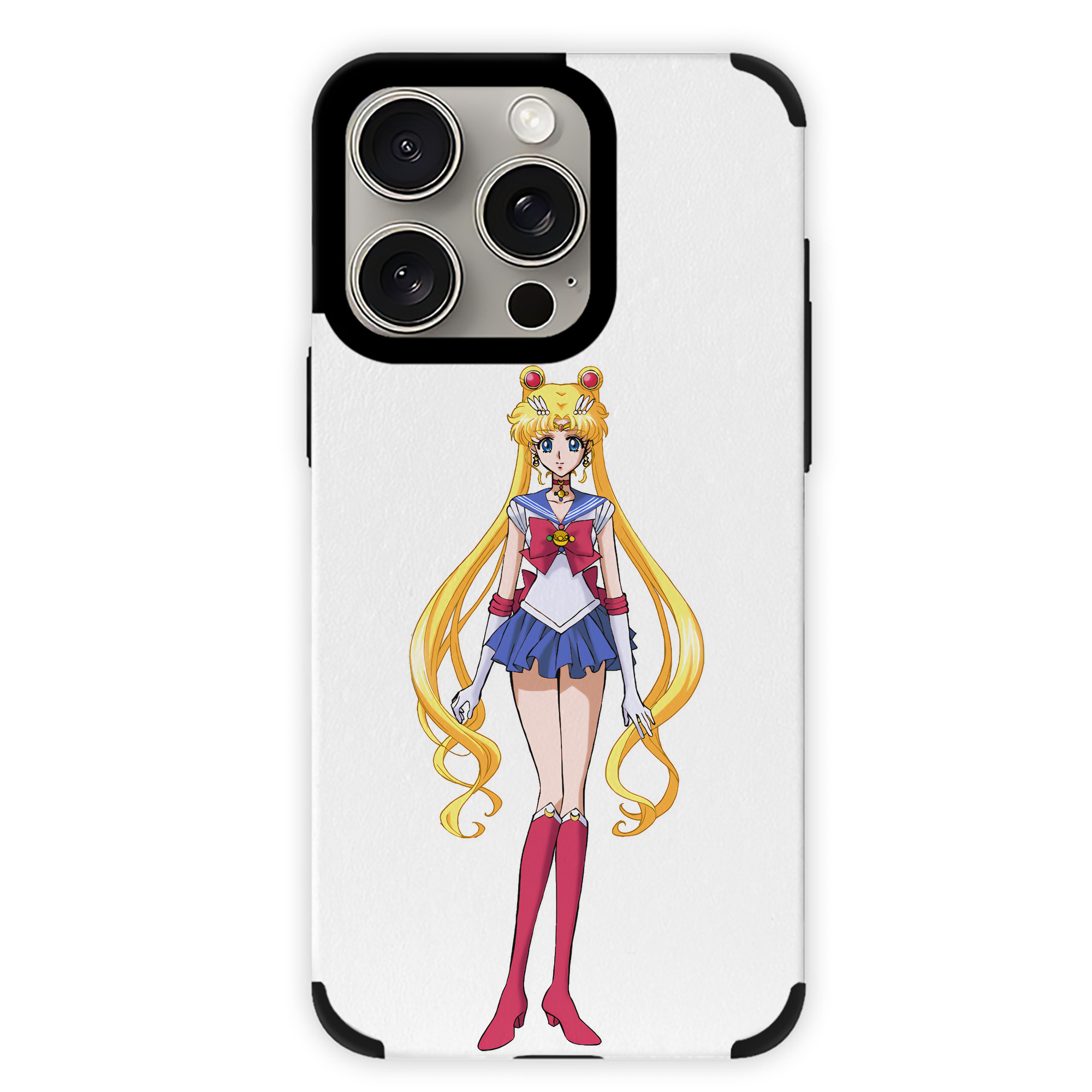 （画像用） 美少女戦士セーラームーン 月野 うさぎ つきの うさぎ Sailor Moon Tsukino Usagi 【iPhone15ProMax対応】 PUレザー スマホケース 耐衝撃＆黄変防止