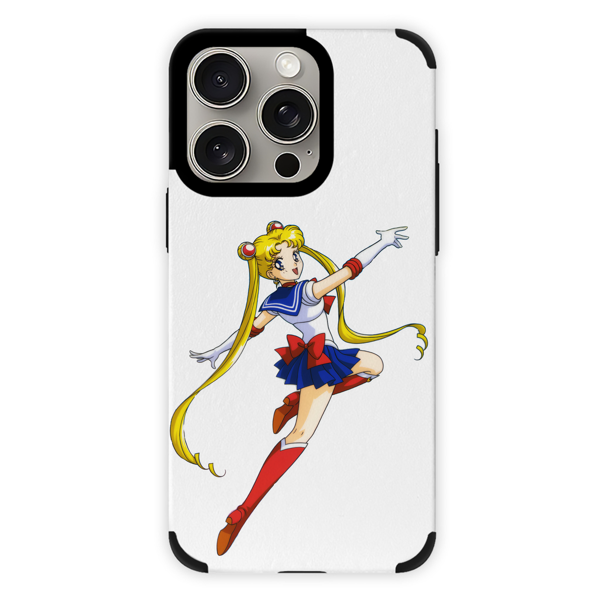 （画像用） 美少女戦士セーラームーン 月野 うさぎ つきの うさぎ Sailor Moon Tsukino Usagi 【iPhone15ProMax対応】 PUレザー スマホケース 耐衝撃＆黄変防止