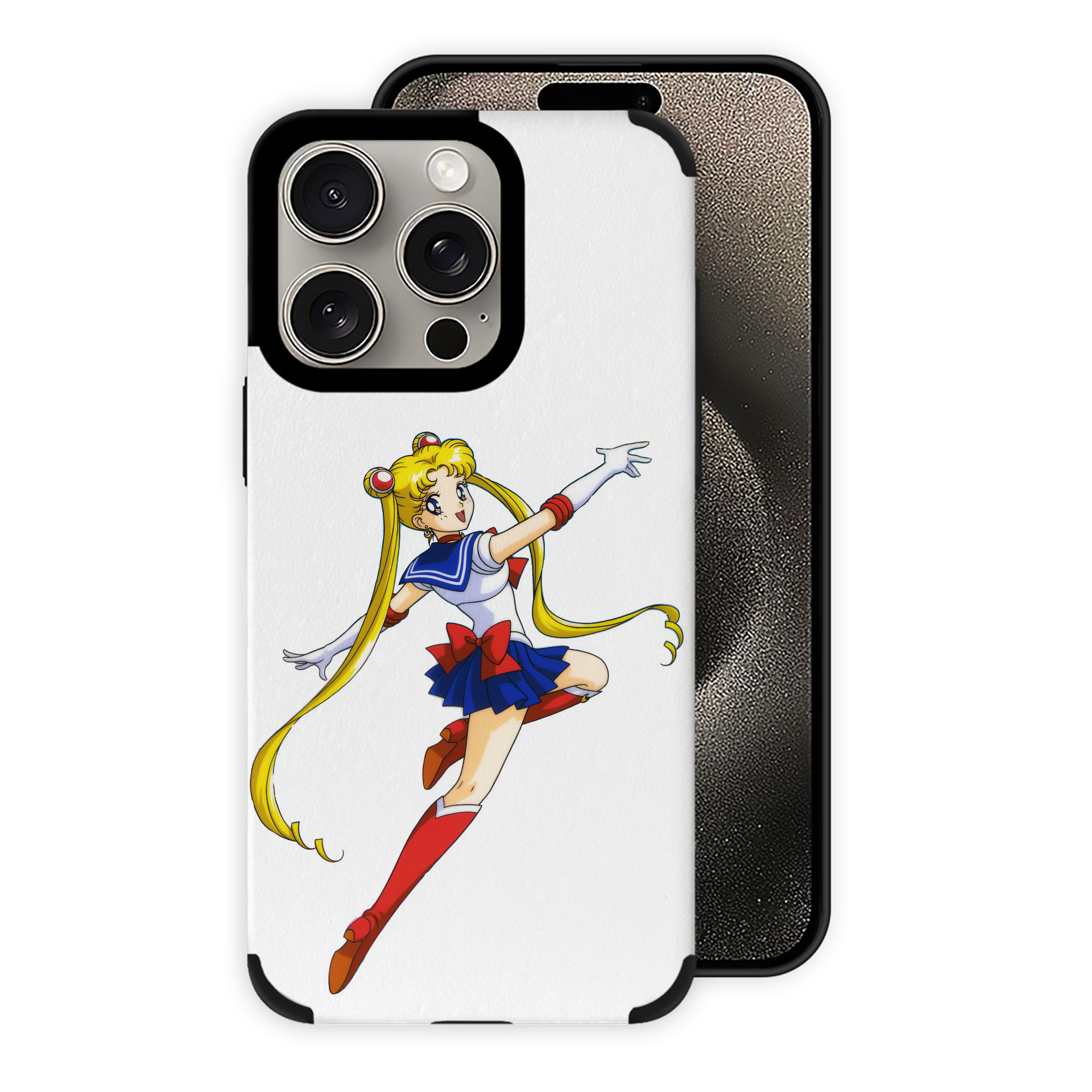 （画像用） 美少女戦士セーラームーン 月野 うさぎ つきの うさぎ Sailor Moon Tsukino Usagi 【iPhone15ProMax対応】 PUレザー スマホケース 耐衝撃＆黄変防止