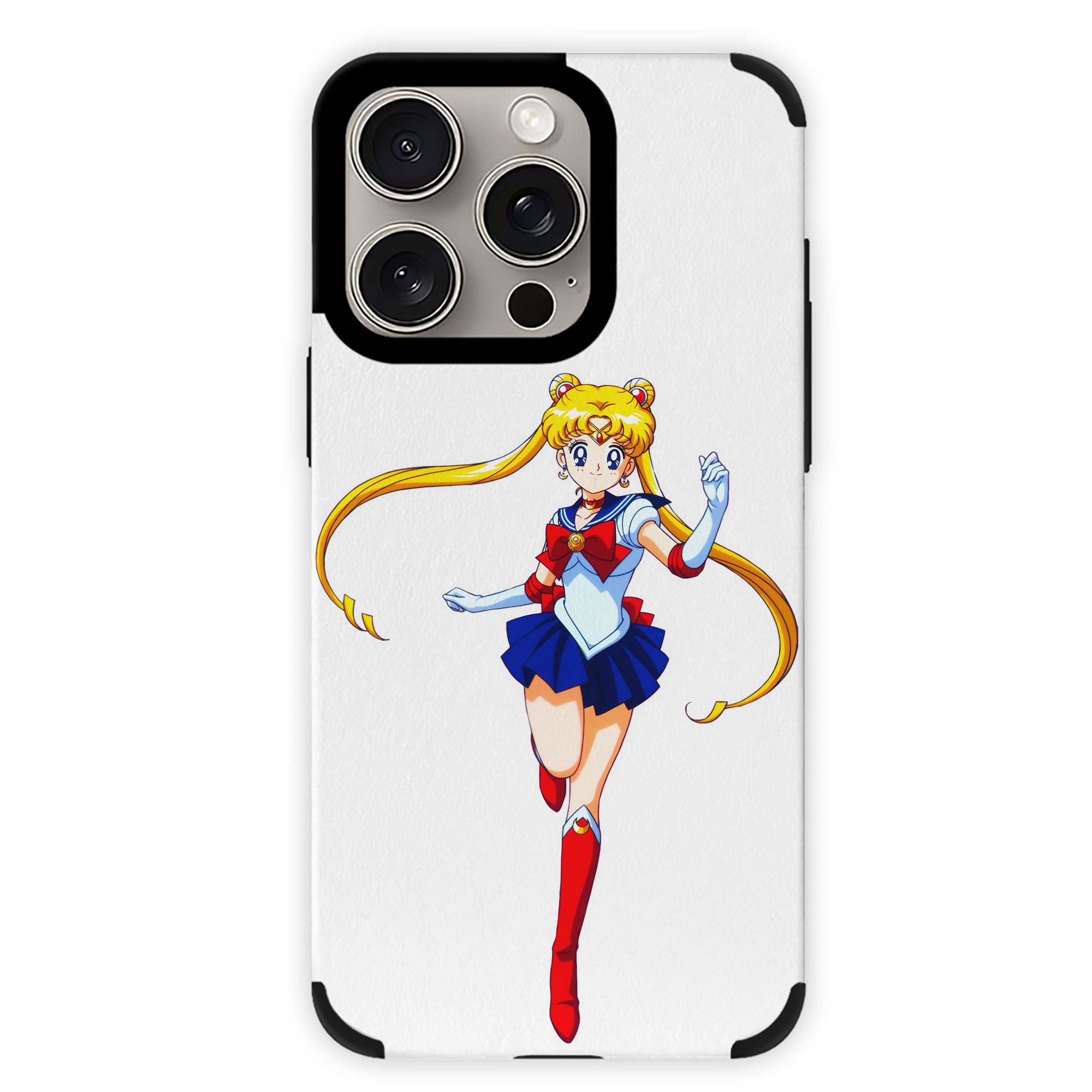 （画像用） 美少女戦士セーラームーン 月野 うさぎ つきの うさぎ Sailor Moon Tsukino Usagi 【iPhone15ProMax対応】 PUレザー スマホケース 耐衝撃＆黄変防止