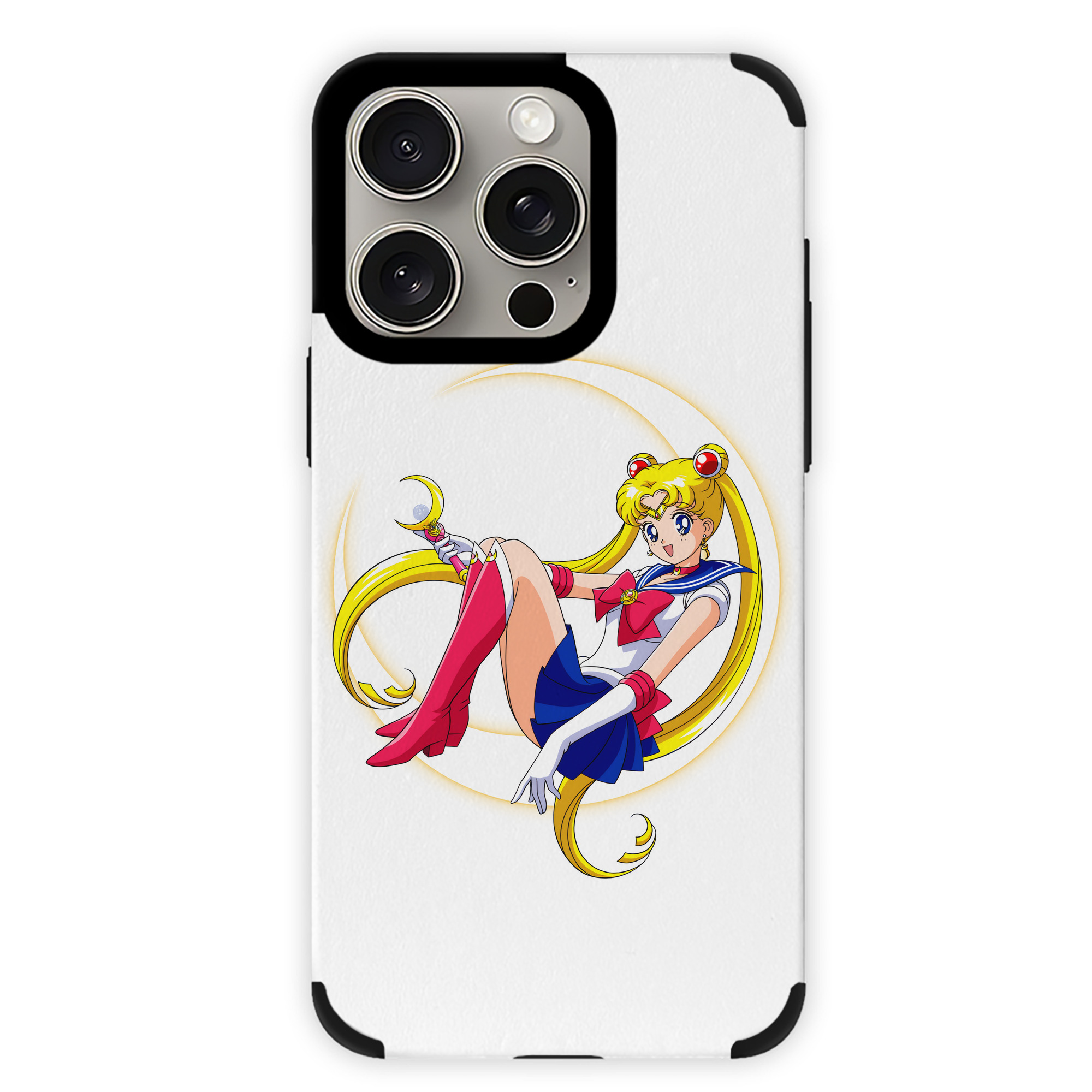 （画像用） 美少女戦士セーラームーン 月野 うさぎ つきの うさぎ Sailor Moon Tsukino Usagi 【iPhone15ProMax対応】 PUレザー スマホケース 耐衝撃＆黄変防止