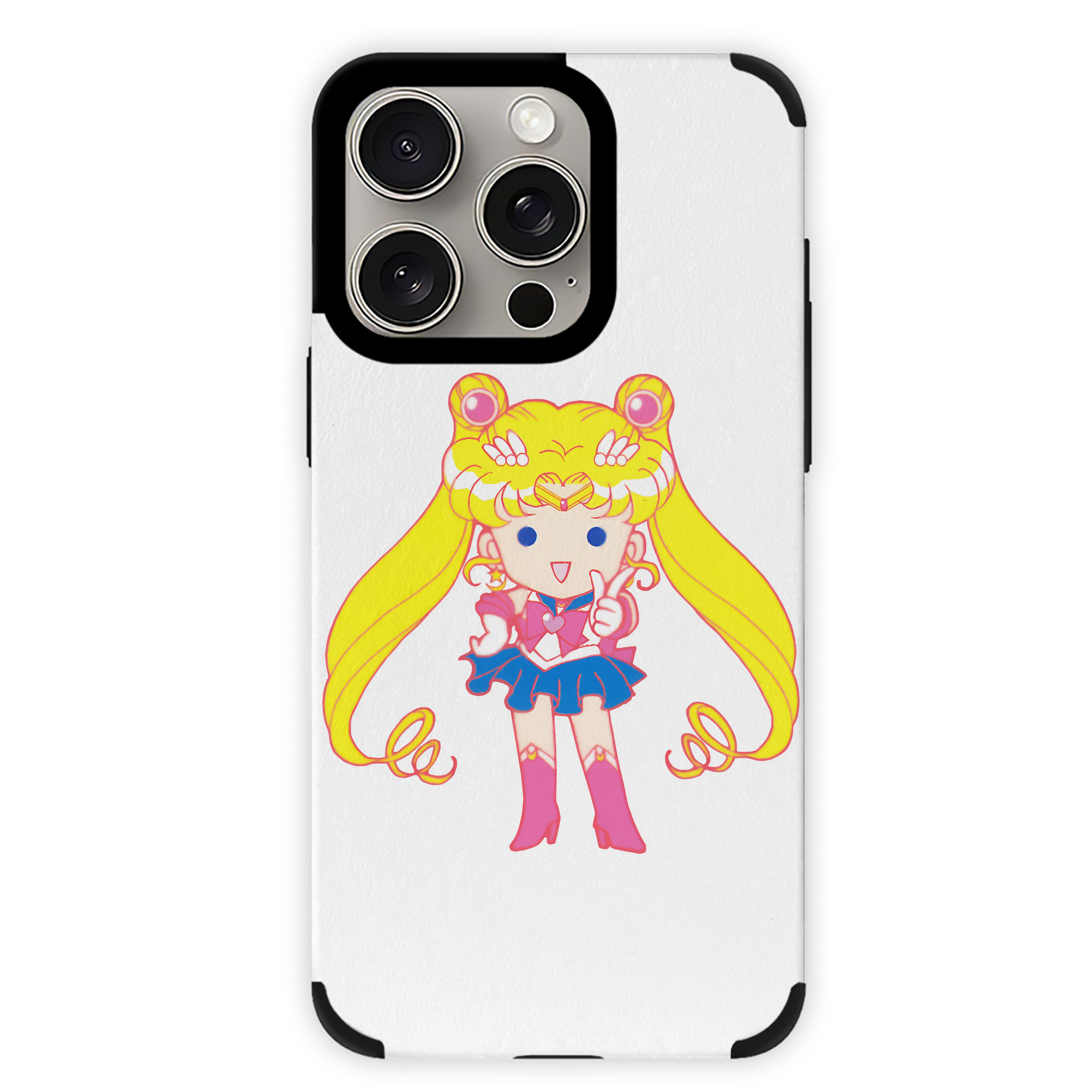 （画像用） 美少女戦士セーラームーン 月野 うさぎ つきの うさぎ Sailor Moon Tsukino Usagi 【iPhone15ProMax対応】 PUレザー スマホケース 耐衝撃＆黄変防止