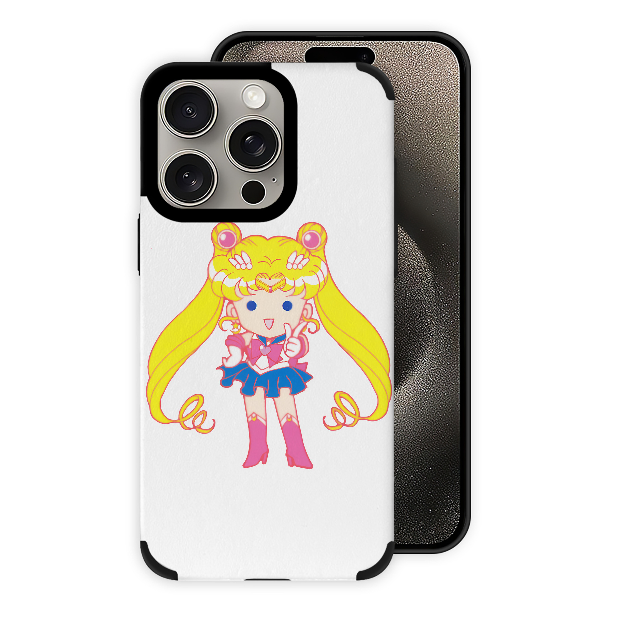（画像用） 美少女戦士セーラームーン 月野 うさぎ つきの うさぎ Sailor Moon Tsukino Usagi 【iPhone15ProMax対応】 PUレザー スマホケース 耐衝撃＆黄変防止