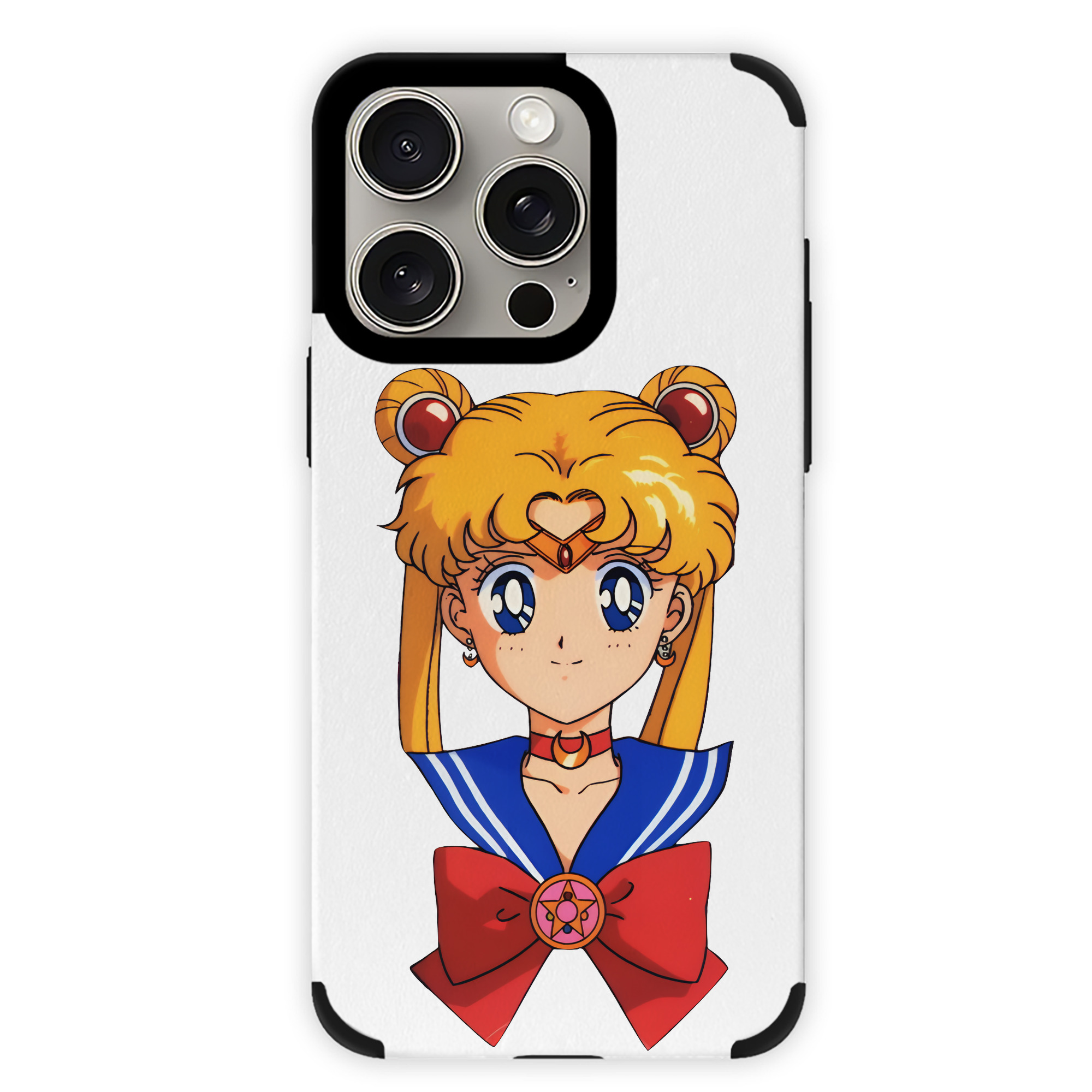 （画像用） 美少女戦士セーラームーン 月野 うさぎ つきの うさぎ Sailor Moon Tsukino Usagi 【iPhone15ProMax対応】 PUレザー スマホケース 耐衝撃＆黄変防止