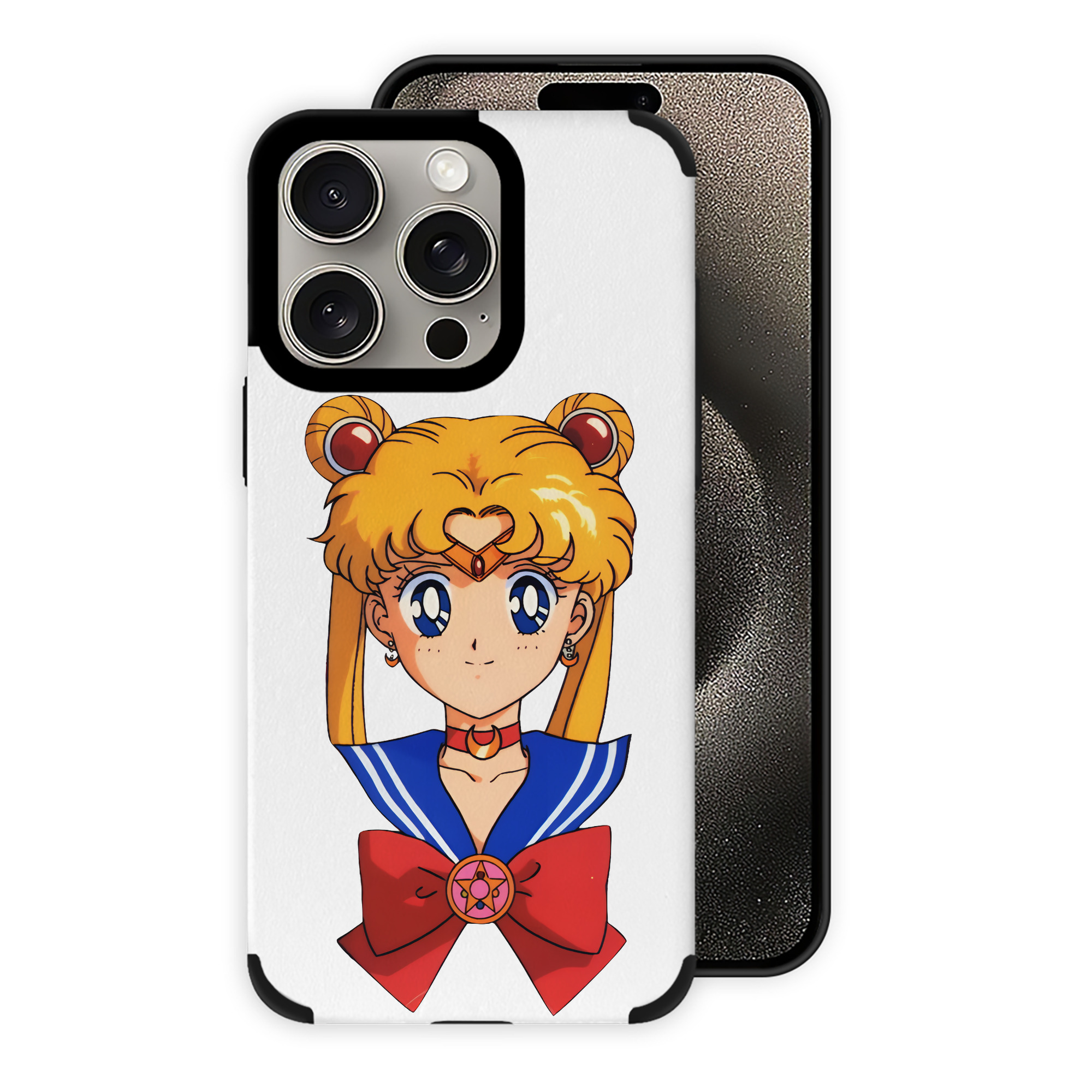 （画像用） 美少女戦士セーラームーン 月野 うさぎ つきの うさぎ Sailor Moon Tsukino Usagi 【iPhone15ProMax対応】 PUレザー スマホケース 耐衝撃＆黄変防止