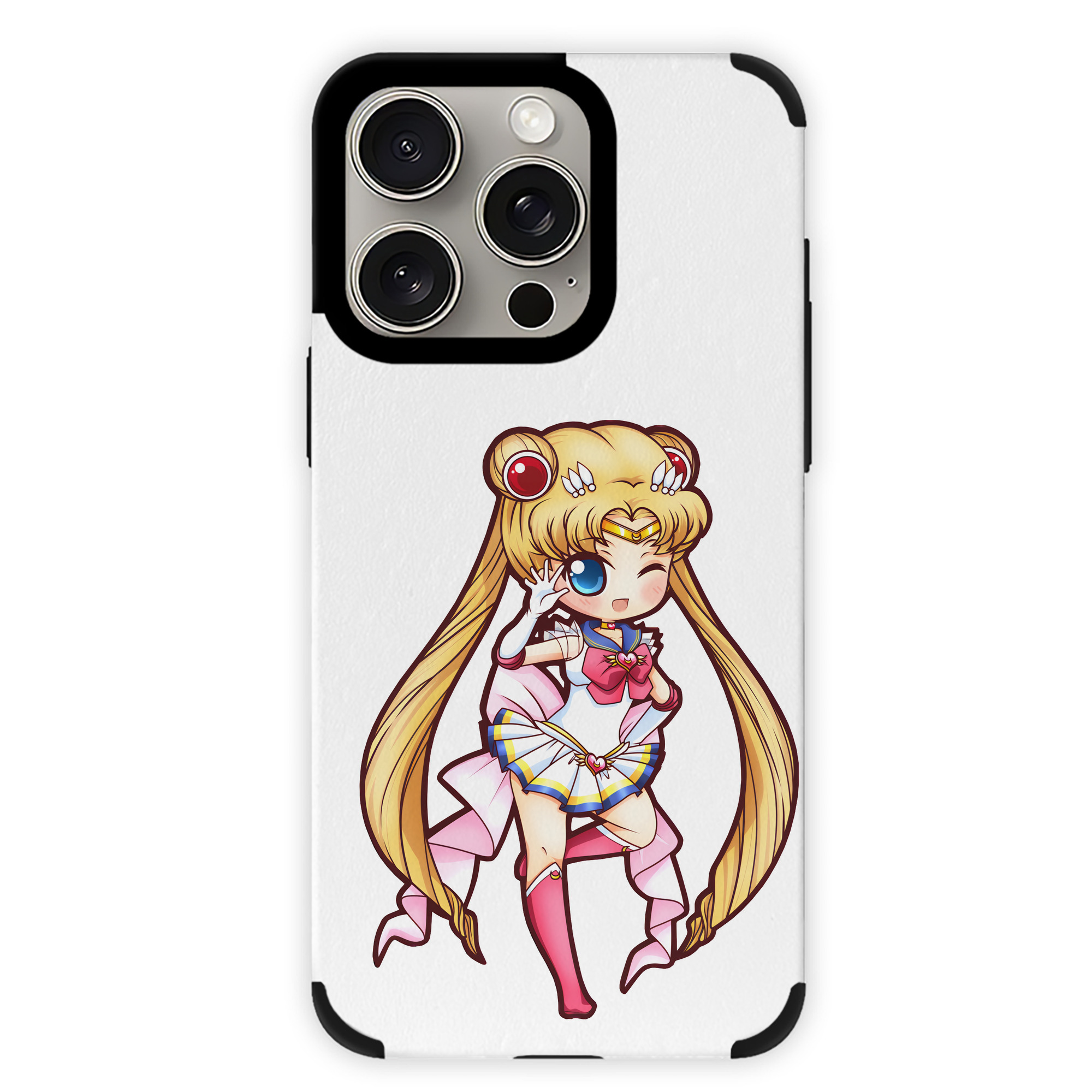 （画像用） 美少女戦士セーラームーン 月野 うさぎ つきの うさぎ Sailor Moon Tsukino Usagi 【iPhone15ProMax対応】 PUレザー スマホケース 耐衝撃＆黄変防止