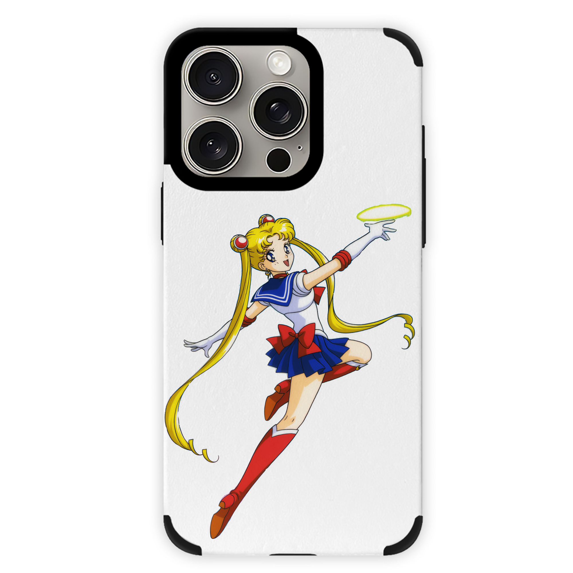 （画像用） 美少女戦士セーラームーン 月野 うさぎ つきの うさぎ Sailor Moon Tsukino Usagi 【iPhone15ProMax対応】 PUレザー スマホケース 耐衝撃＆黄変防止
