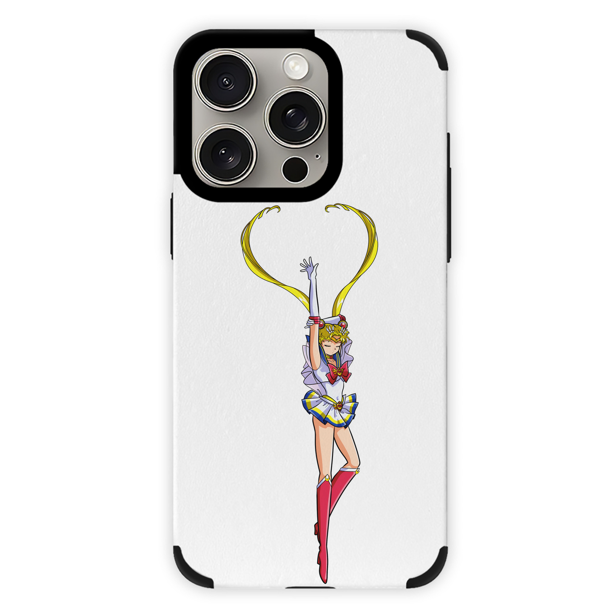 （画像用） 美少女戦士セーラームーン 月野 うさぎ つきの うさぎ Sailor Moon Tsukino Usagi 【iPhone15ProMax対応】 PUレザー スマホケース 耐衝撃＆黄変防止
