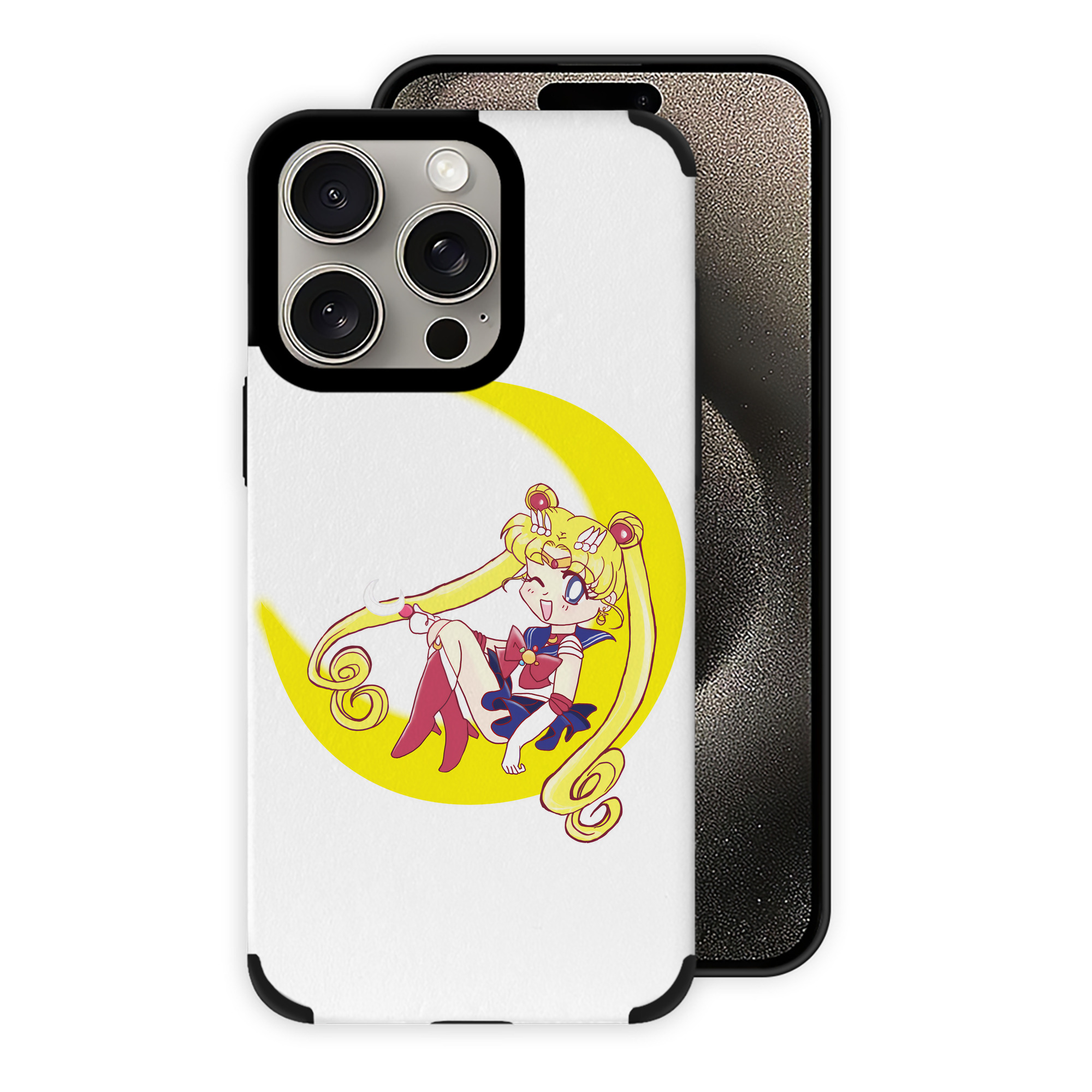 （画像用） 美少女戦士セーラームーン 月野 うさぎ つきの うさぎ Sailor Moon Tsukino Usagi 【iPhone15ProMax対応】 PUレザー スマホケース 耐衝撃＆黄変防止