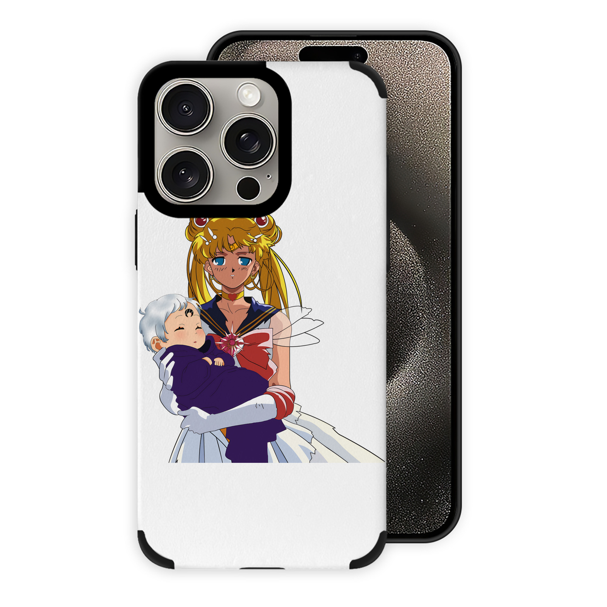 （画像用） 美少女戦士セーラームーン 月野 うさぎ つきの うさぎ Sailor Moon Tsukino Usagi 【iPhone15ProMax対応】 PUレザー スマホケース 耐衝撃＆黄変防止