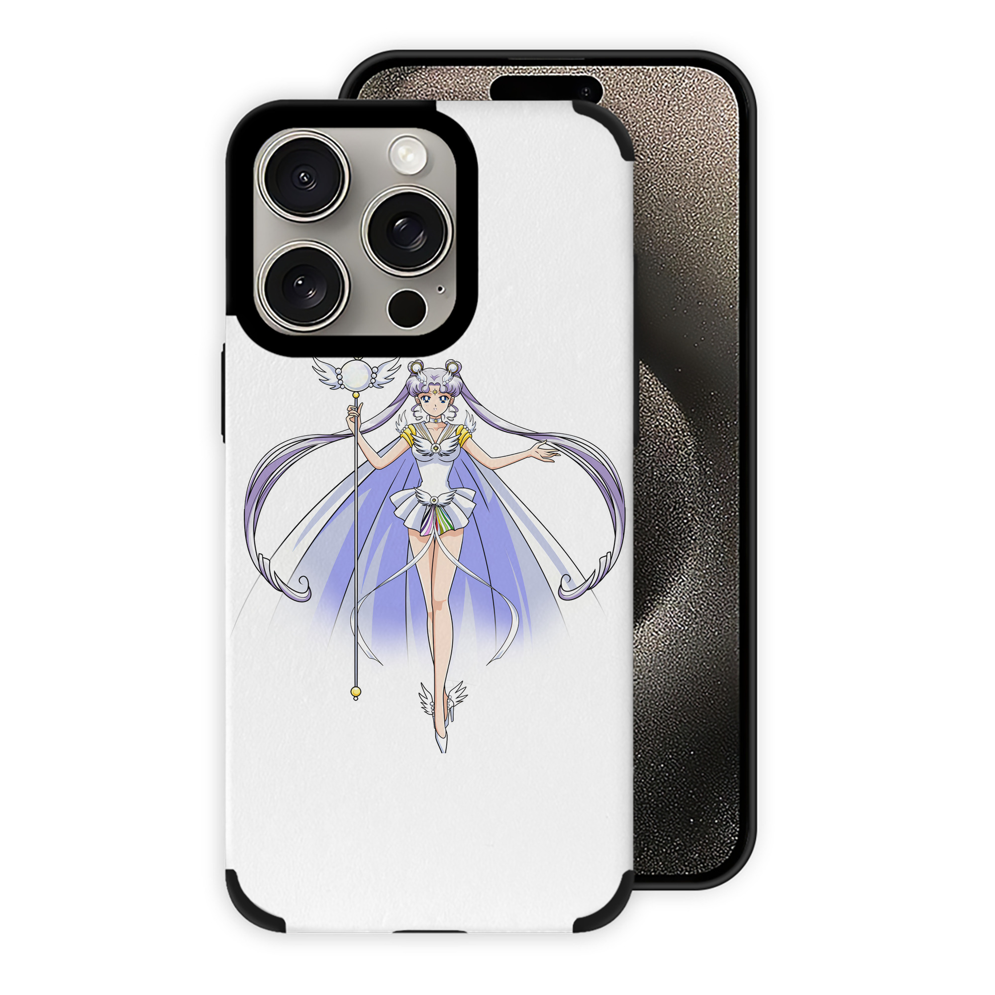 （画像用） 美少女戦士セーラームーン 月野 うさぎ つきの うさぎ Sailor Moon Tsukino Usagi 【iPhone15ProMax対応】 PUレザー スマホケース 耐衝撃＆黄変防止