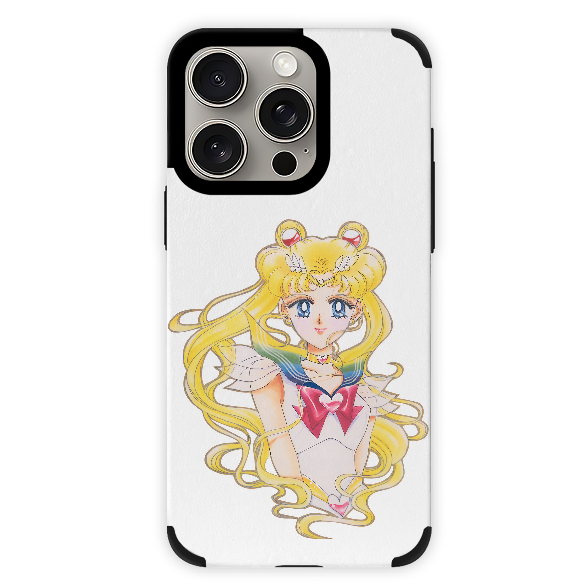（画像用） 美少女戦士セーラームーン 月野 うさぎ つきの うさぎ Sailor Moon Tsukino Usagi 【iPhone15ProMax対応】 PUレザー スマホケース 耐衝撃＆黄変防止
