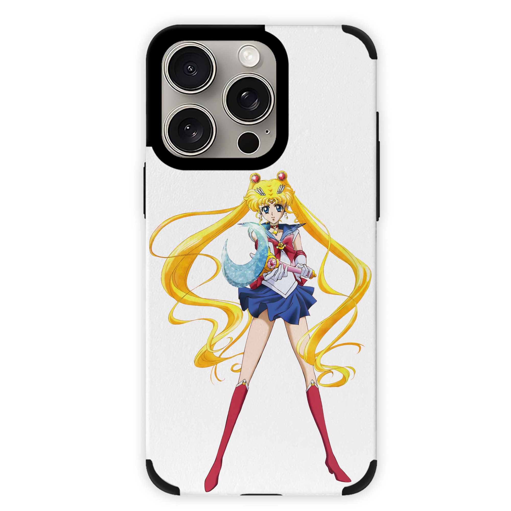 （画像用） 美少女戦士セーラームーン 月野 うさぎ つきの うさぎ Sailor Moon Tsukino Usagi 【iPhone15ProMax対応】 PUレザー スマホケース 耐衝撃＆黄変防止