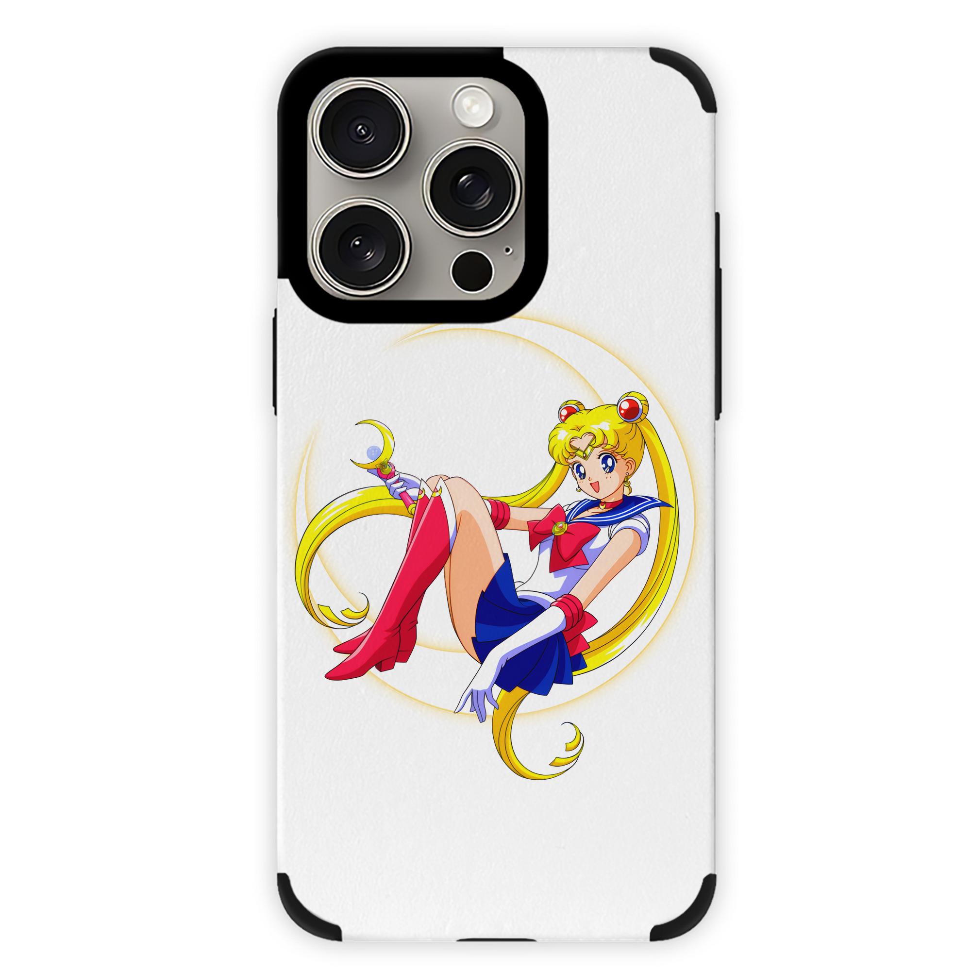 （画像用） 美少女戦士セーラームーン 月野 うさぎ つきの うさぎ Sailor Moon Tsukino Usagi 【iPhone15ProMax対応】 PUレザー スマホケース 耐衝撃＆黄変防止