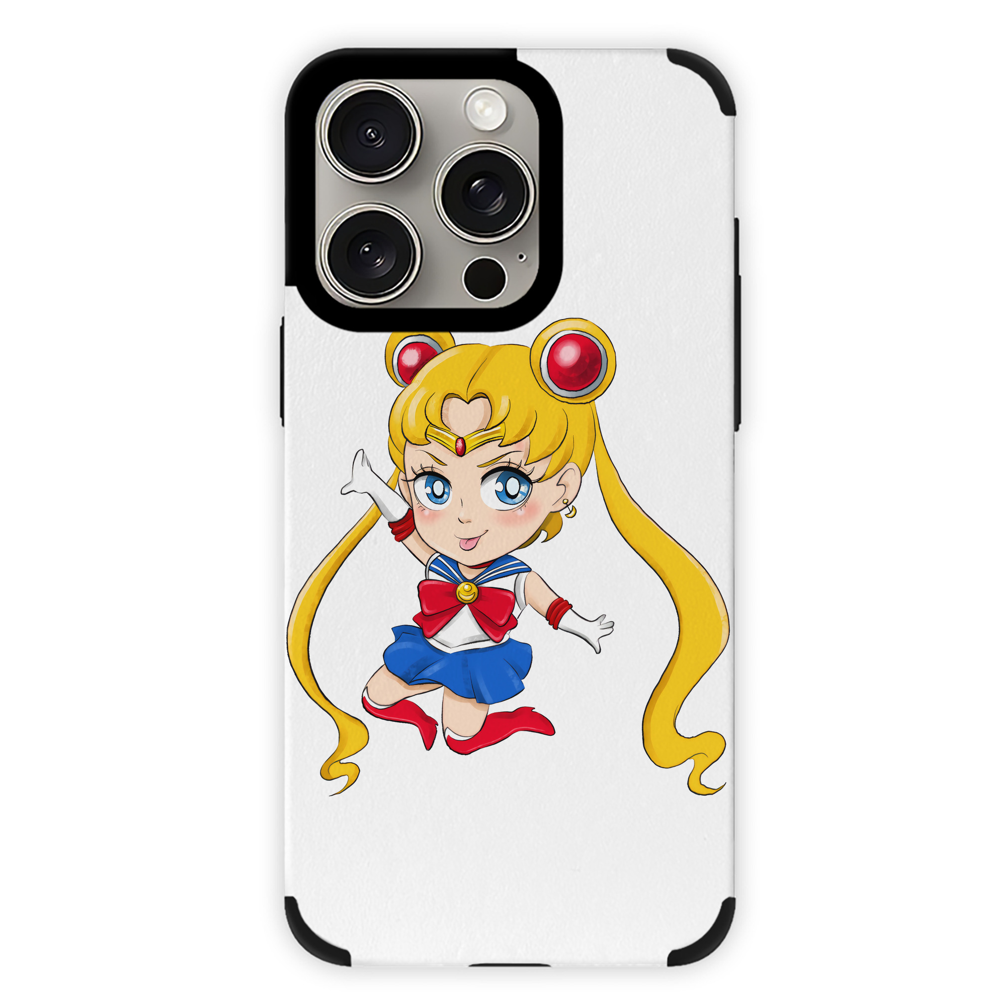 （画像用） 美少女戦士セーラームーン 月野 うさぎ つきの うさぎ Sailor Moon Tsukino Usagi 【iPhone15ProMax対応】 PUレザー スマホケース 耐衝撃＆黄変防止