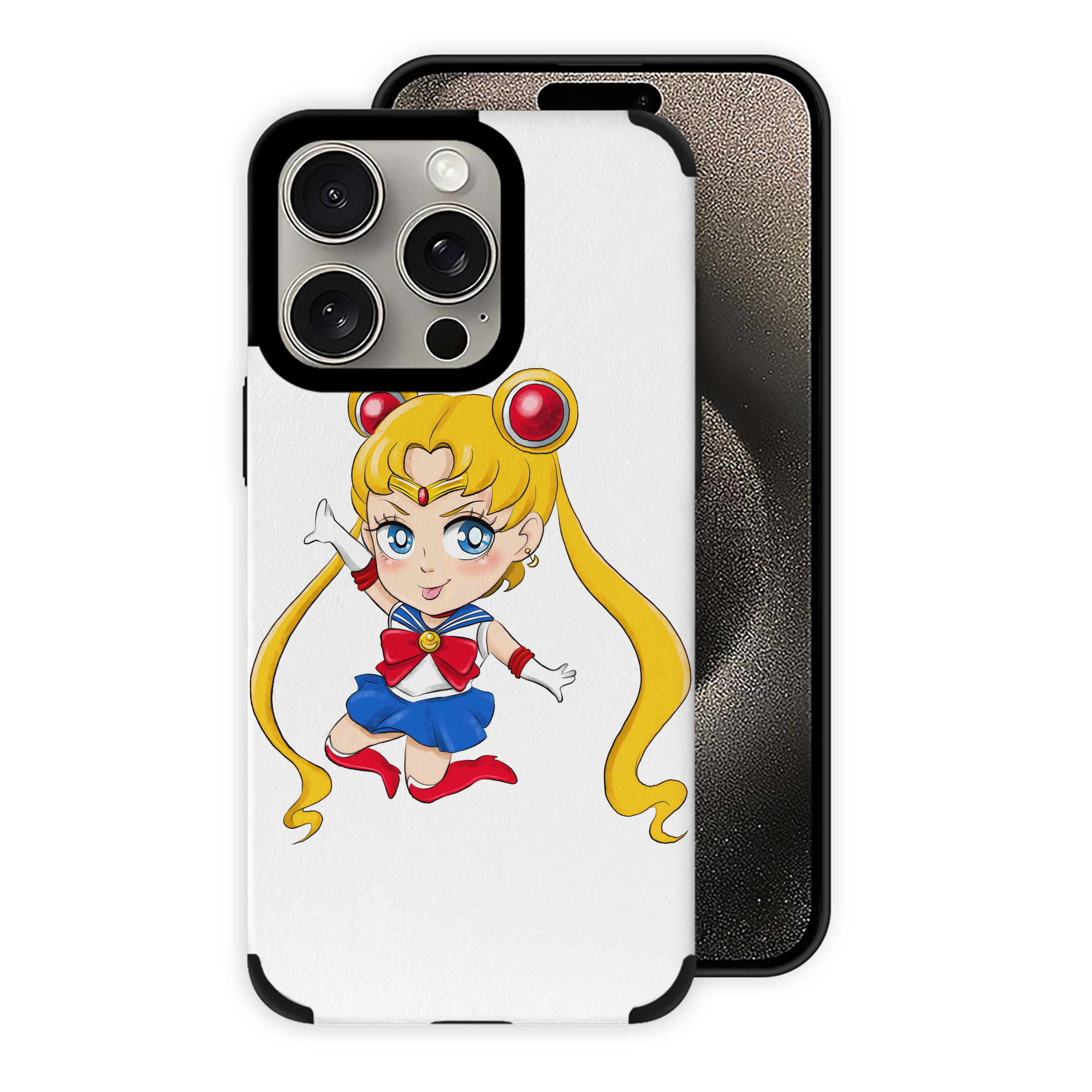 （画像用） 美少女戦士セーラームーン 月野 うさぎ つきの うさぎ Sailor Moon Tsukino Usagi 【iPhone15ProMax対応】 PUレザー スマホケース 耐衝撃＆黄変防止