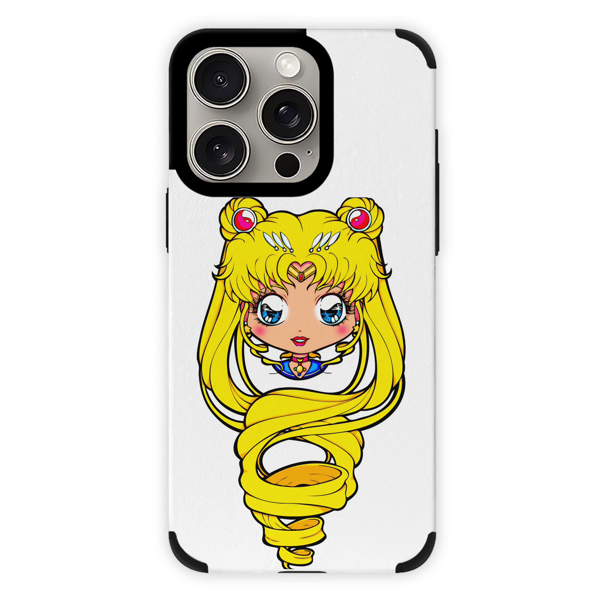 （画像用） 美少女戦士セーラームーン 月野 うさぎ つきの うさぎ Sailor Moon Tsukino Usagi 【iPhone15ProMax対応】 PUレザー スマホケース 耐衝撃＆黄変防止