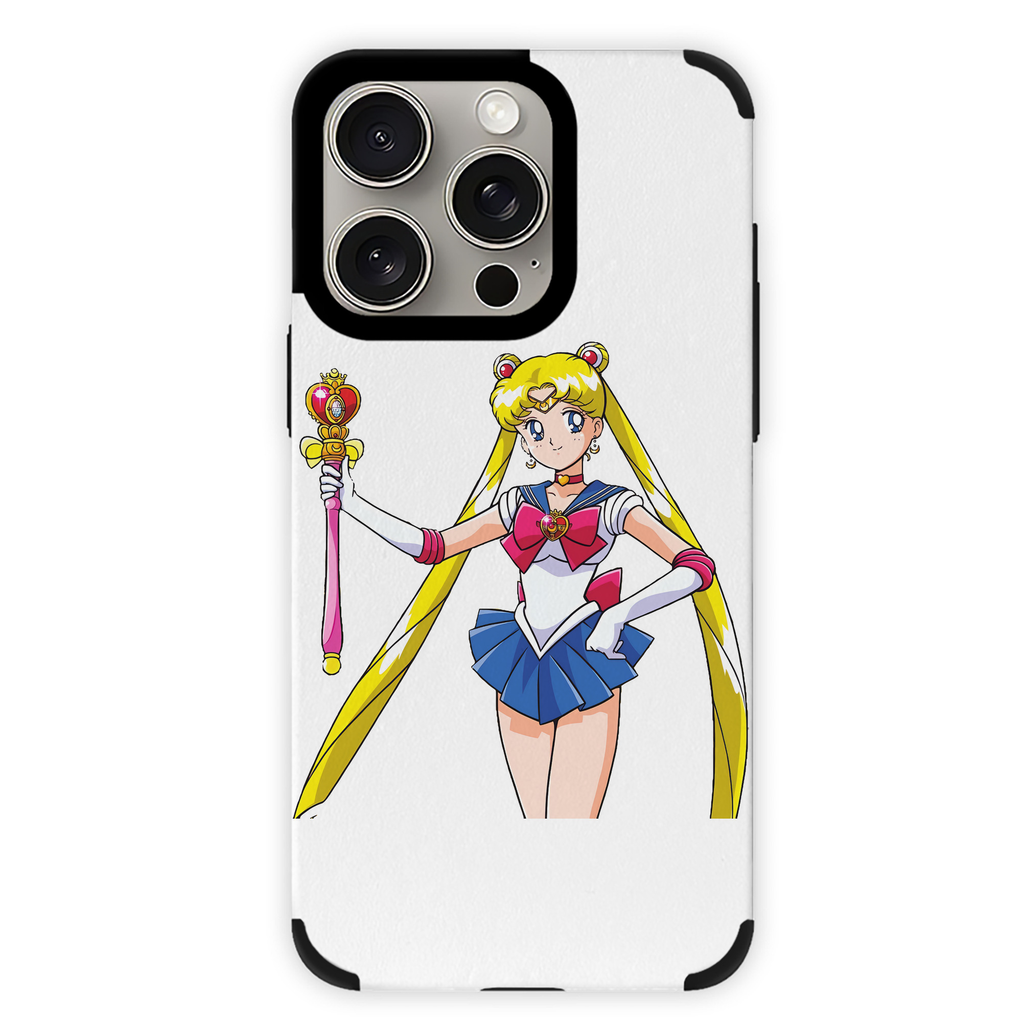 （画像用） 美少女戦士セーラームーン 月野 うさぎ つきの うさぎ Sailor Moon Tsukino Usagi 【iPhone15ProMax対応】 PUレザー スマホケース 耐衝撃＆黄変防止