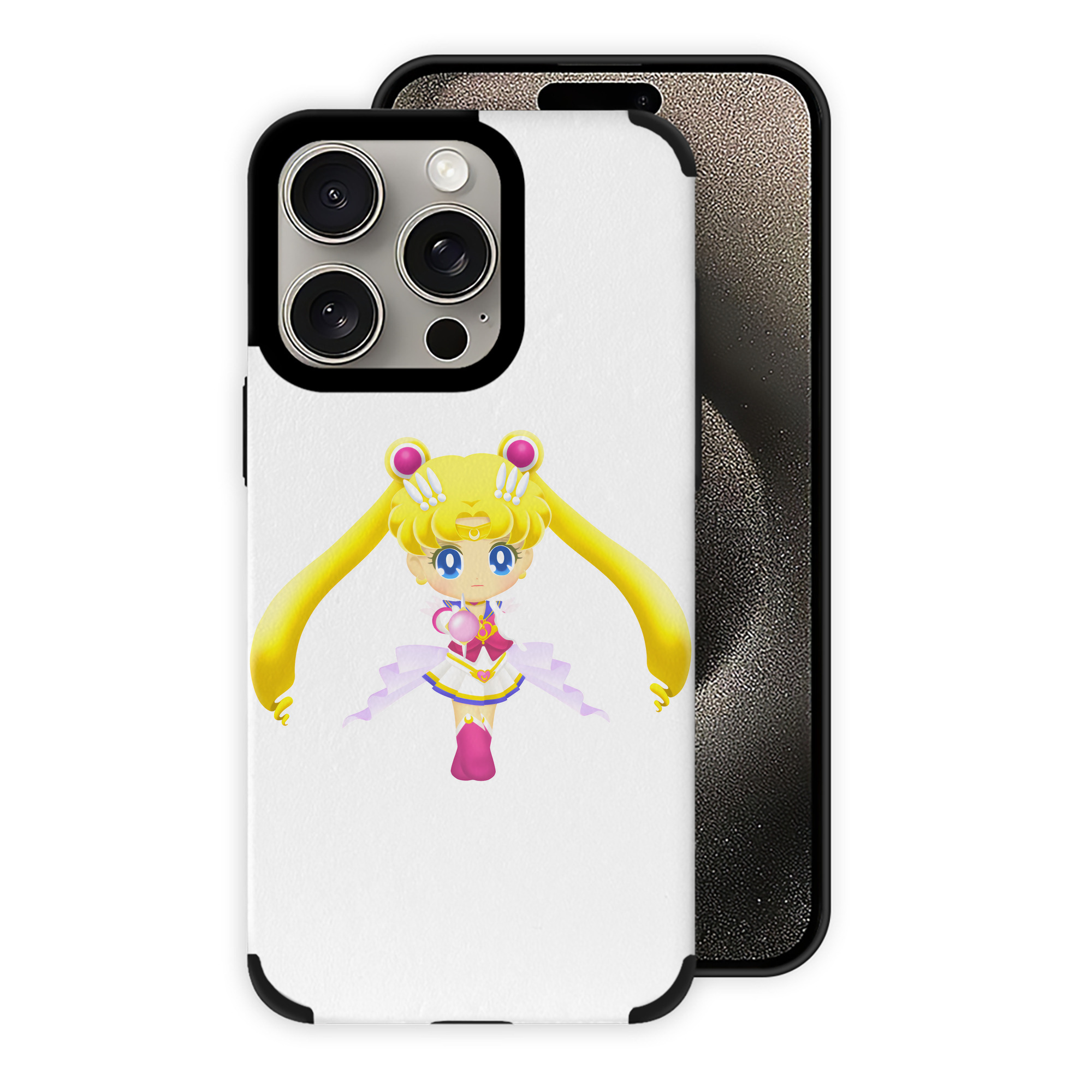 （画像用） 美少女戦士セーラームーン 月野 うさぎ つきの うさぎ Sailor Moon Tsukino Usagi 【iPhone15ProMax対応】 PUレザー スマホケース 耐衝撃＆黄変防止