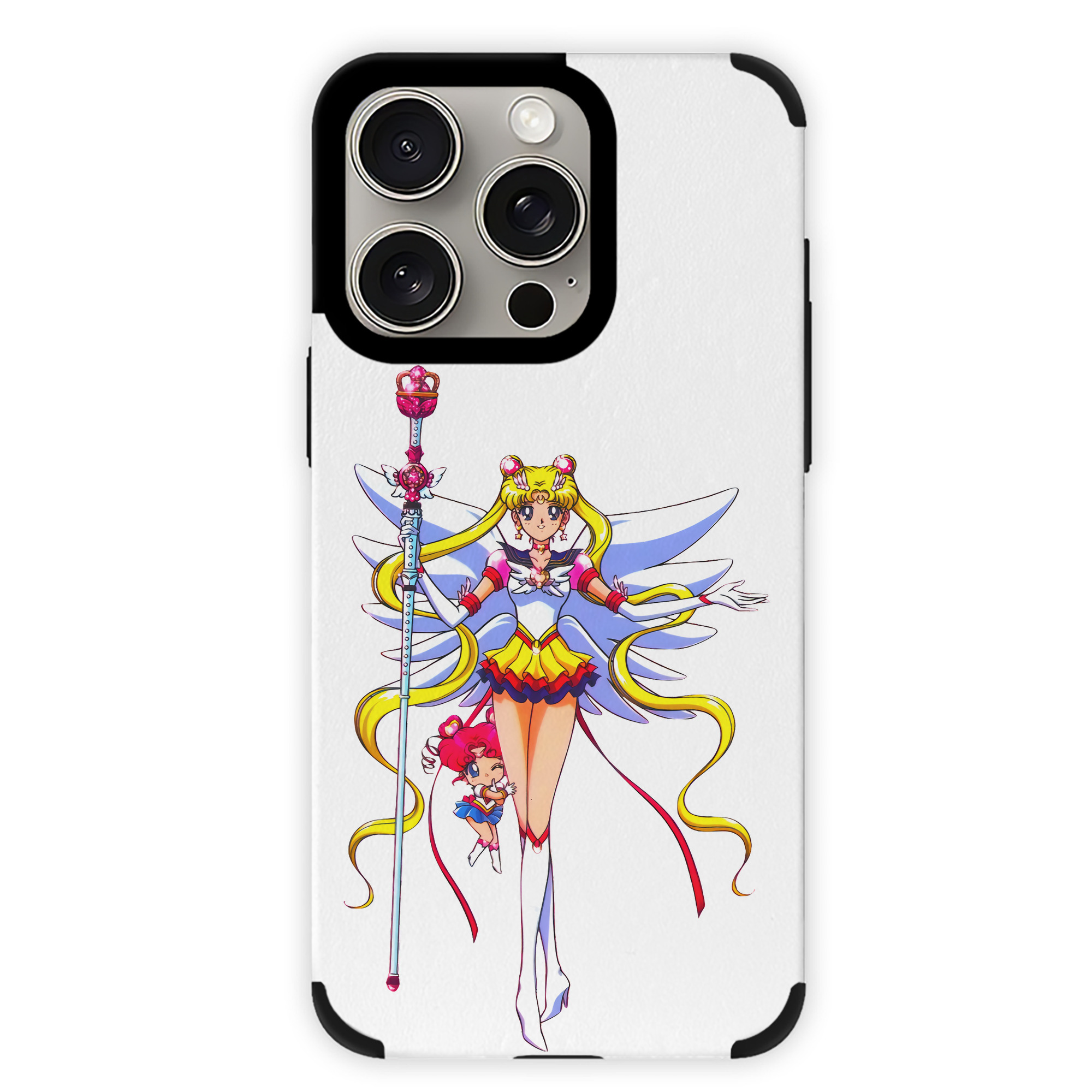 （画像用） 美少女戦士セーラームーン 月野 うさぎ つきの うさぎ Sailor Moon Tsukino Usagi 【iPhone15ProMax対応】 PUレザー スマホケース 耐衝撃＆黄変防止