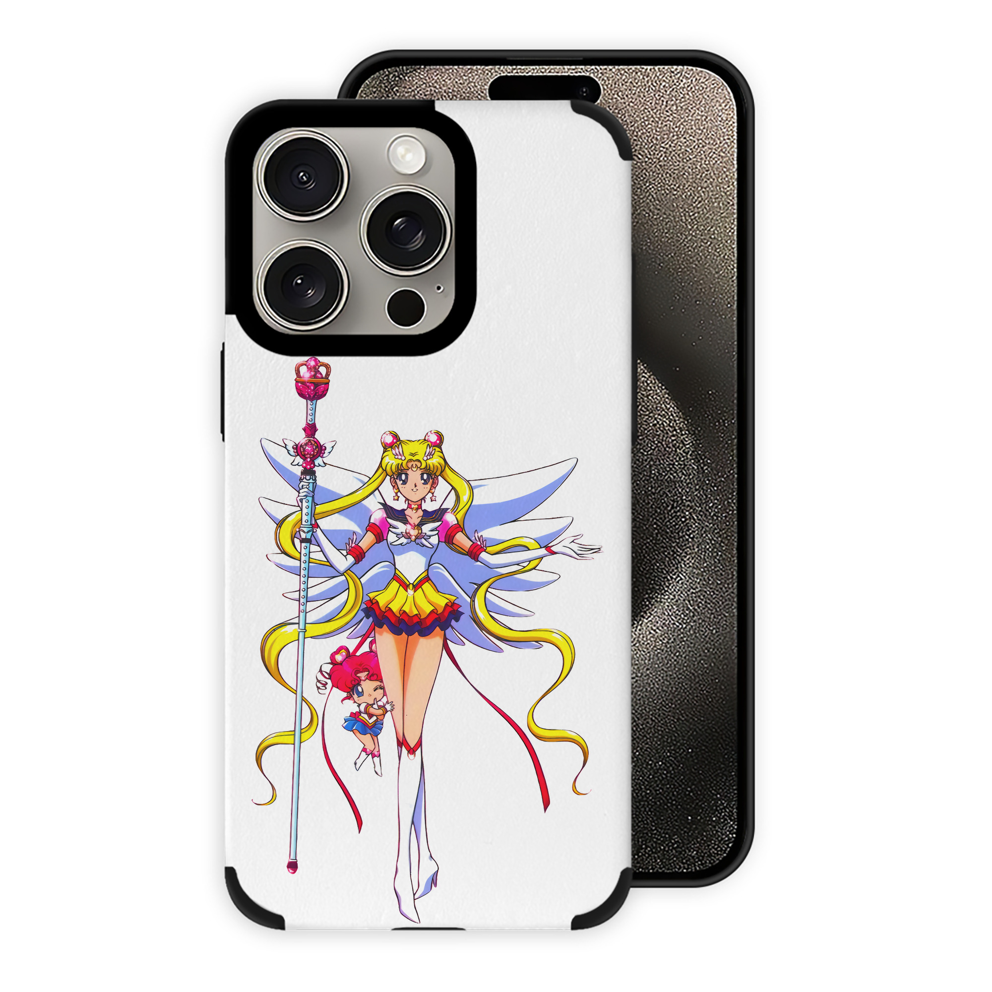 （画像用） 美少女戦士セーラームーン 月野 うさぎ つきの うさぎ Sailor Moon Tsukino Usagi 【iPhone15ProMax対応】 PUレザー スマホケース 耐衝撃＆黄変防止