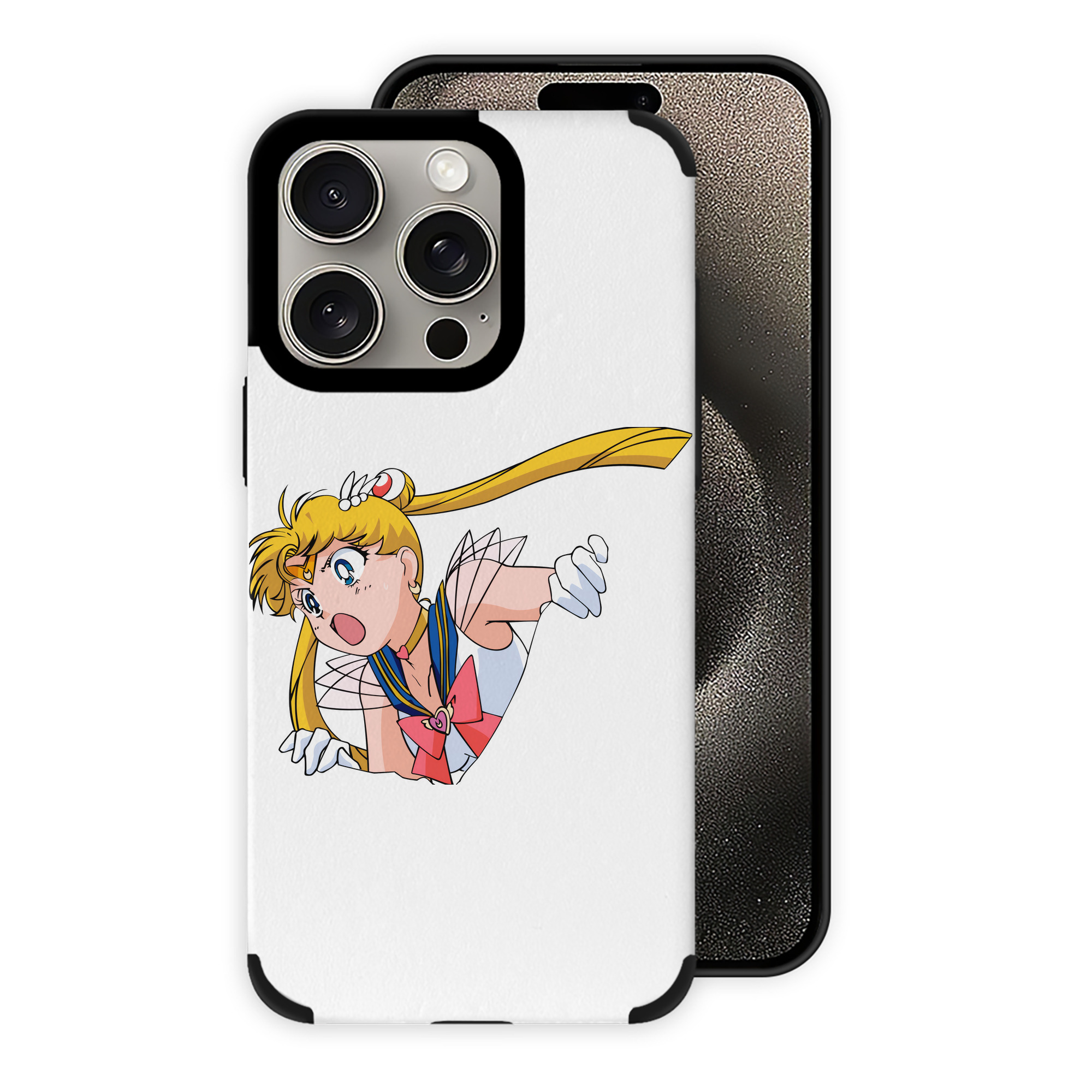 （画像用） 美少女戦士セーラームーン 月野 うさぎ つきの うさぎ Sailor Moon Tsukino Usagi 【iPhone15ProMax対応】 PUレザー スマホケース 耐衝撃＆黄変防止